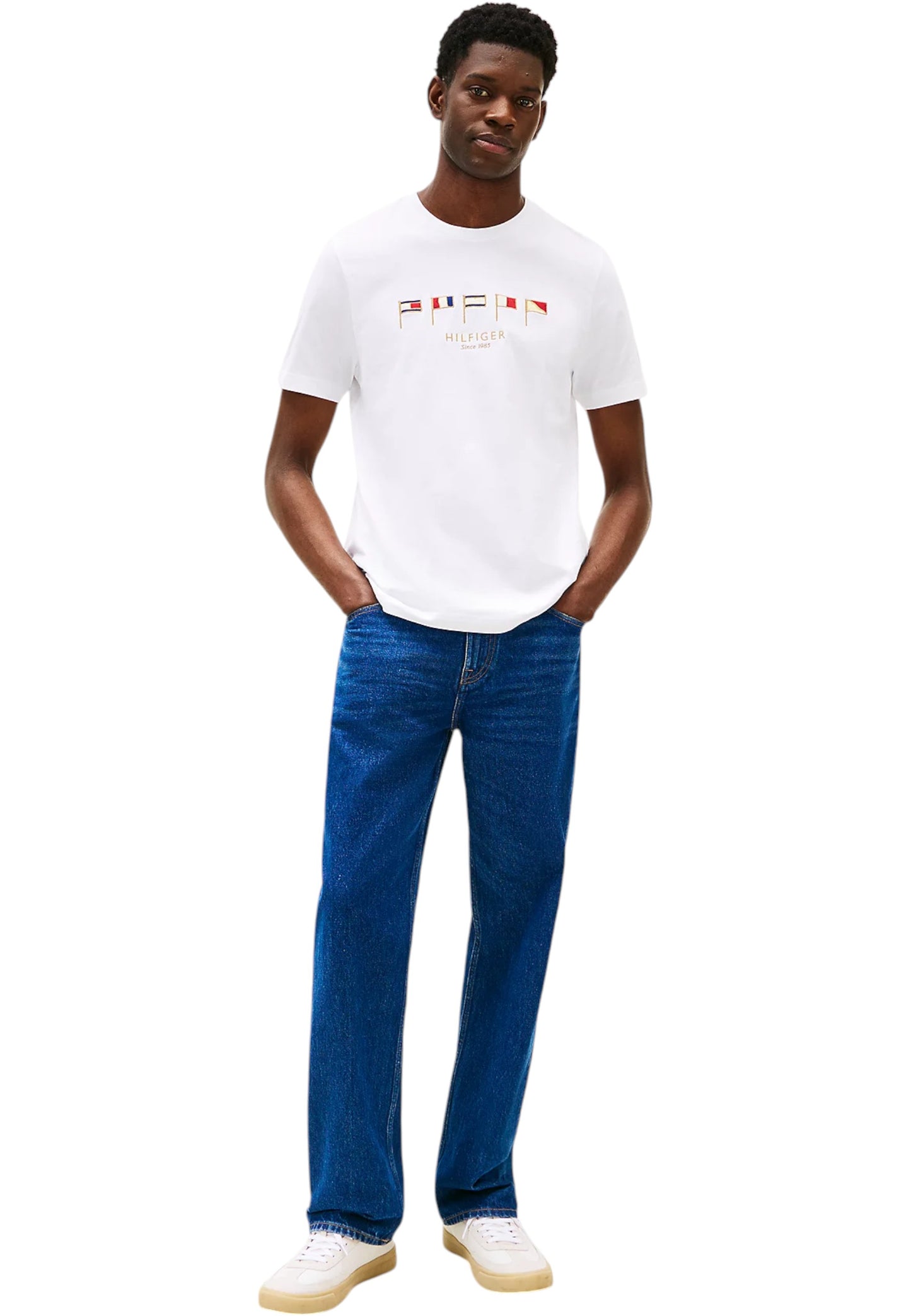 T-Shirt Manica Corta Uomo Tommy Hilfiger Hilfiger Multi Flags