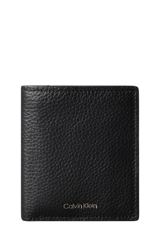 Portafoglio Con Portamonete Uomo Calvin klein Compact Trifold Ck Leather