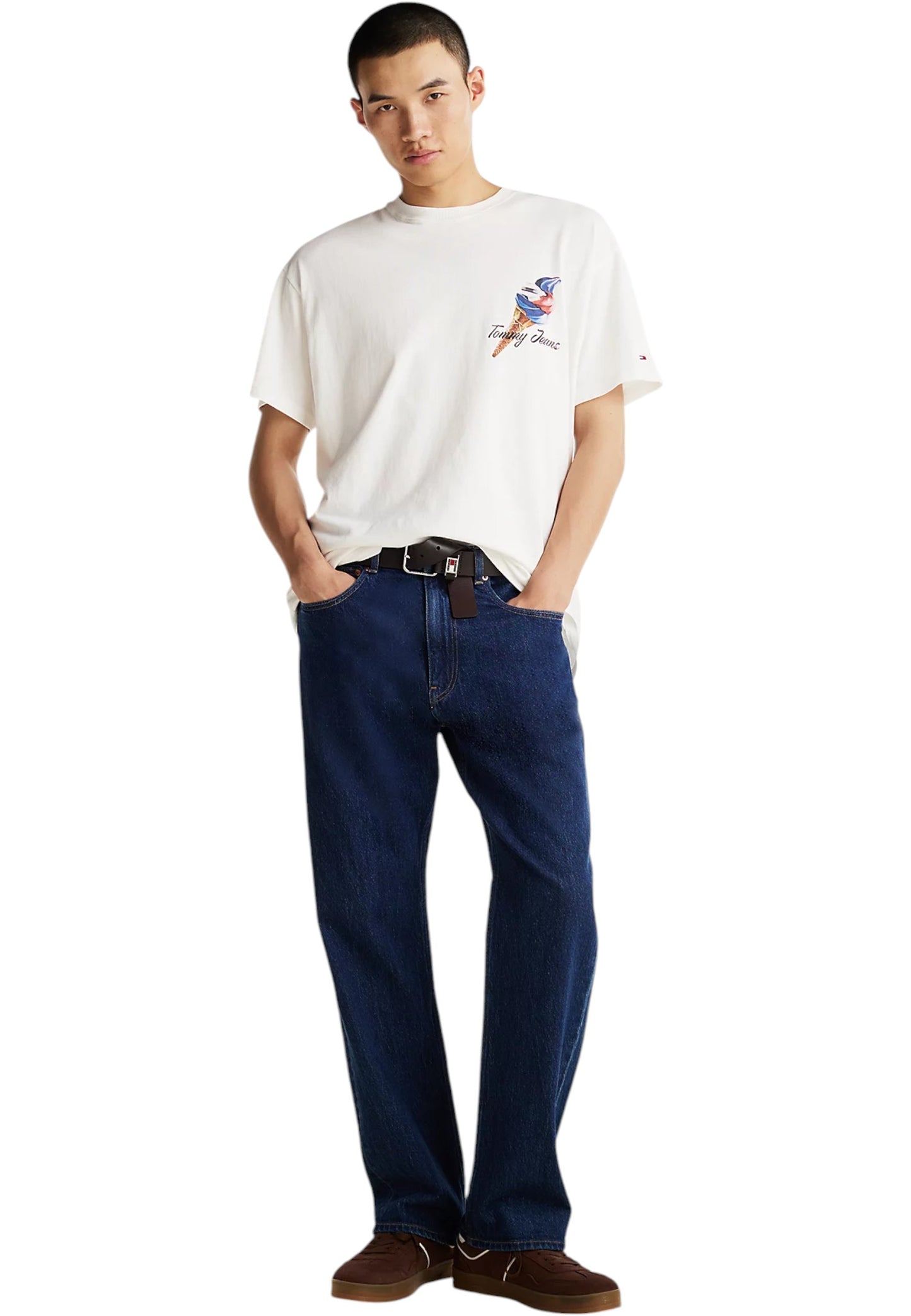 T-Shirt Manica Corta Uomo Tommy Jeans  Tjm Rlx Novelty 2 Gm