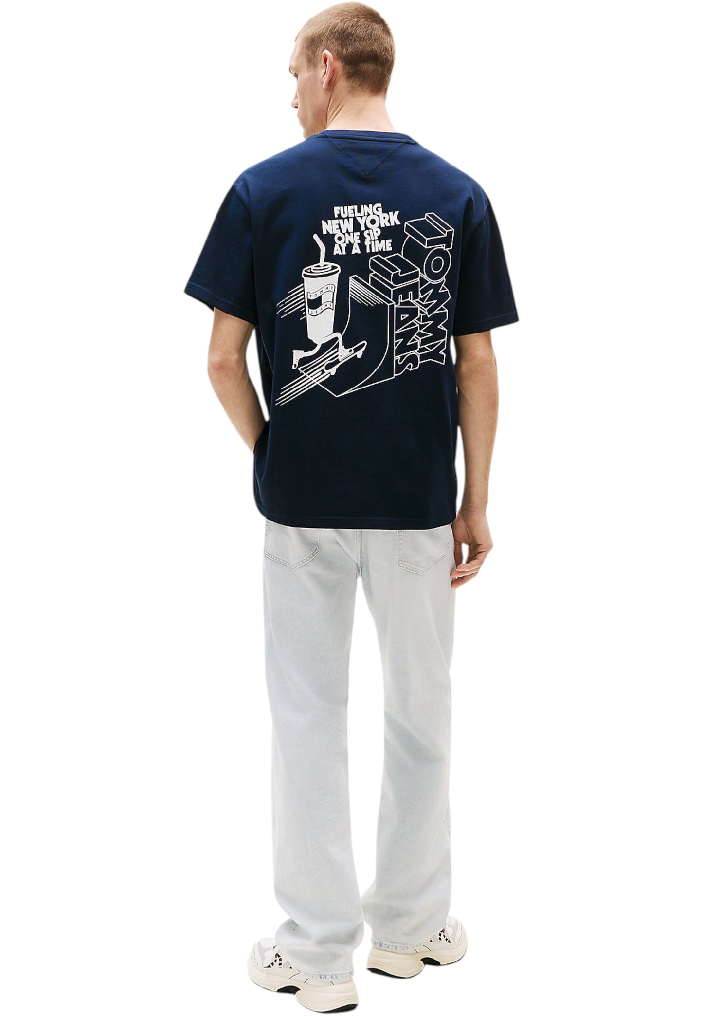 T-Shirt Manica Corta Uomo Tommy Jeans Tjm Relaxed Skater Back DM0DM21830