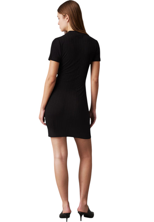 Vestito Corto Donna Calvin klein Jeans In Maglia Warm Texture Rib