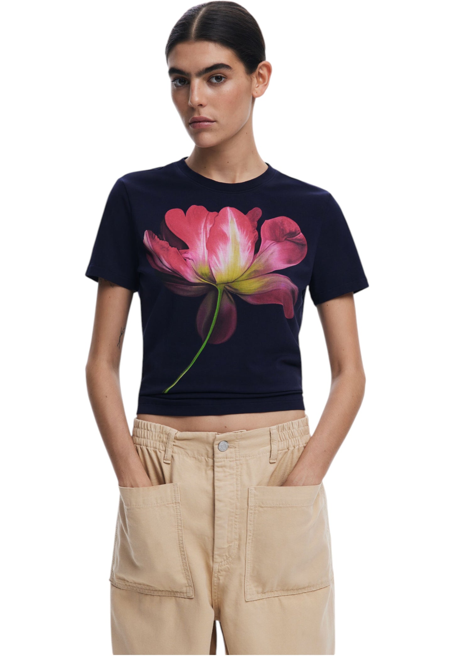 T-Shirt Donna Desigual Ts_Plata