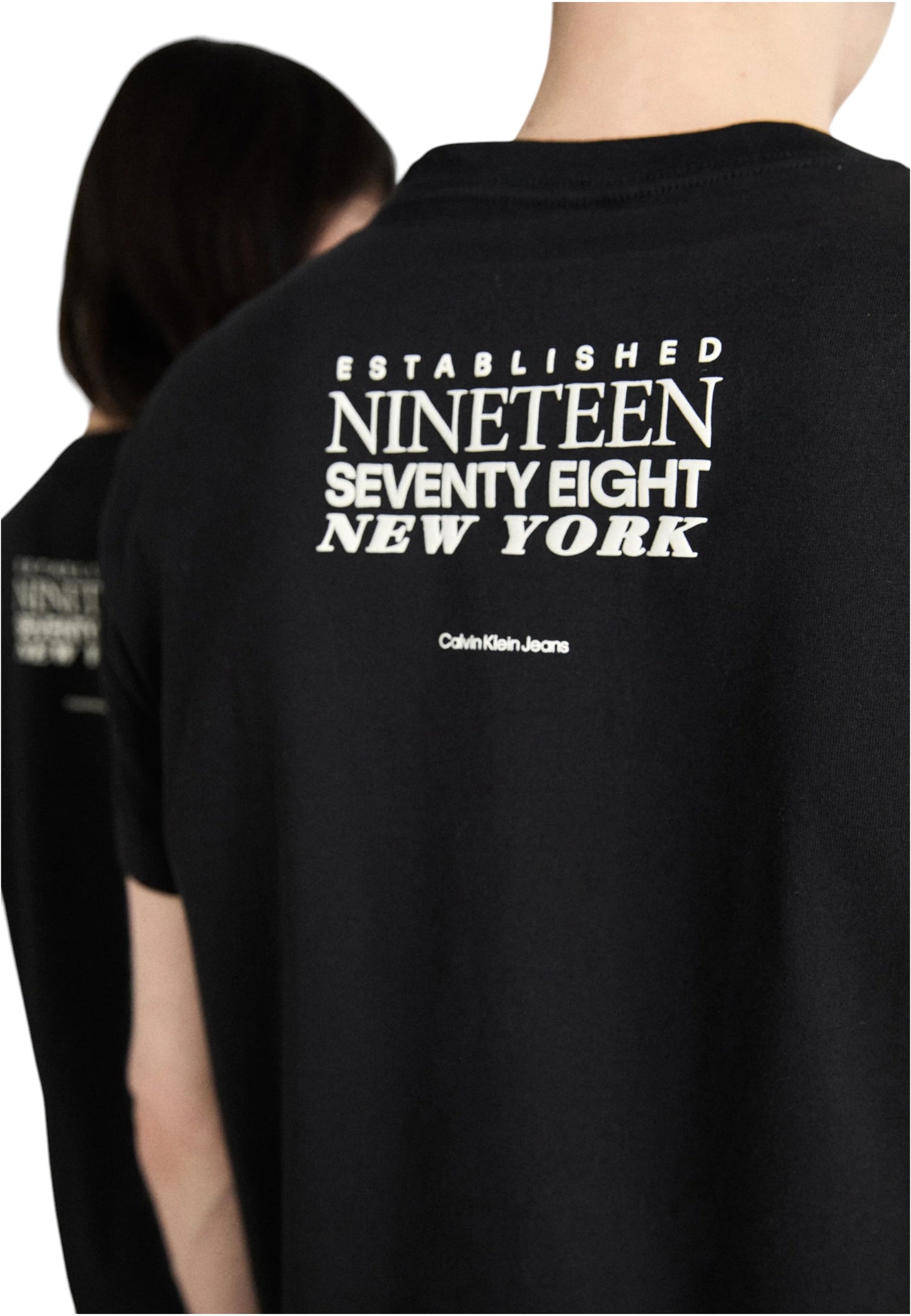 T-Shirt Manica Corta Uomo Calvin klein Jeans  Typeface Graphic