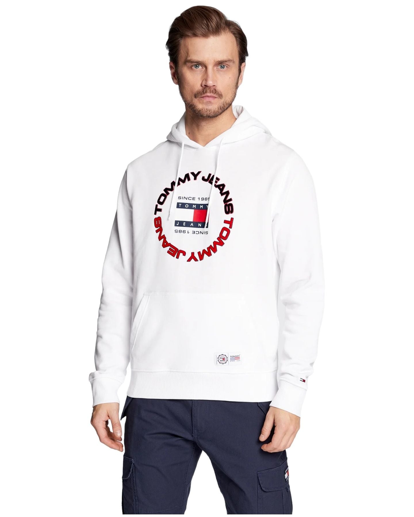 Felpa Con Cappuccio Uomo Tommy Jeans Reg Athletic DM0DM15686