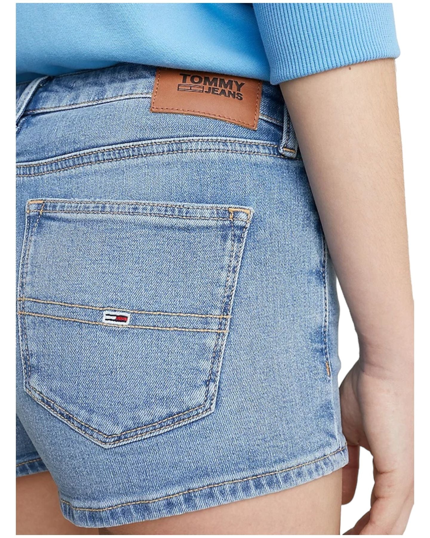 Pantaloncini Jeans Donna Tommy Jeans Nora Mr Skinny Short DW0DW15604