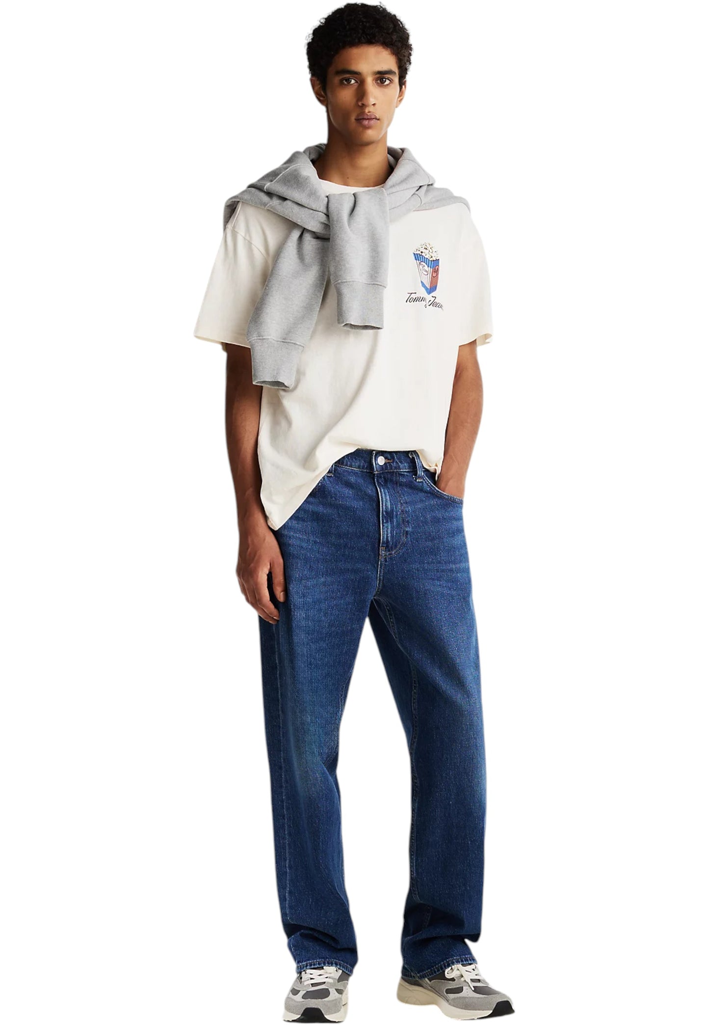 T-Shirt Manica Corta Uomo Tommy Jeans  Tjm Rlx Novelty 2 Gm