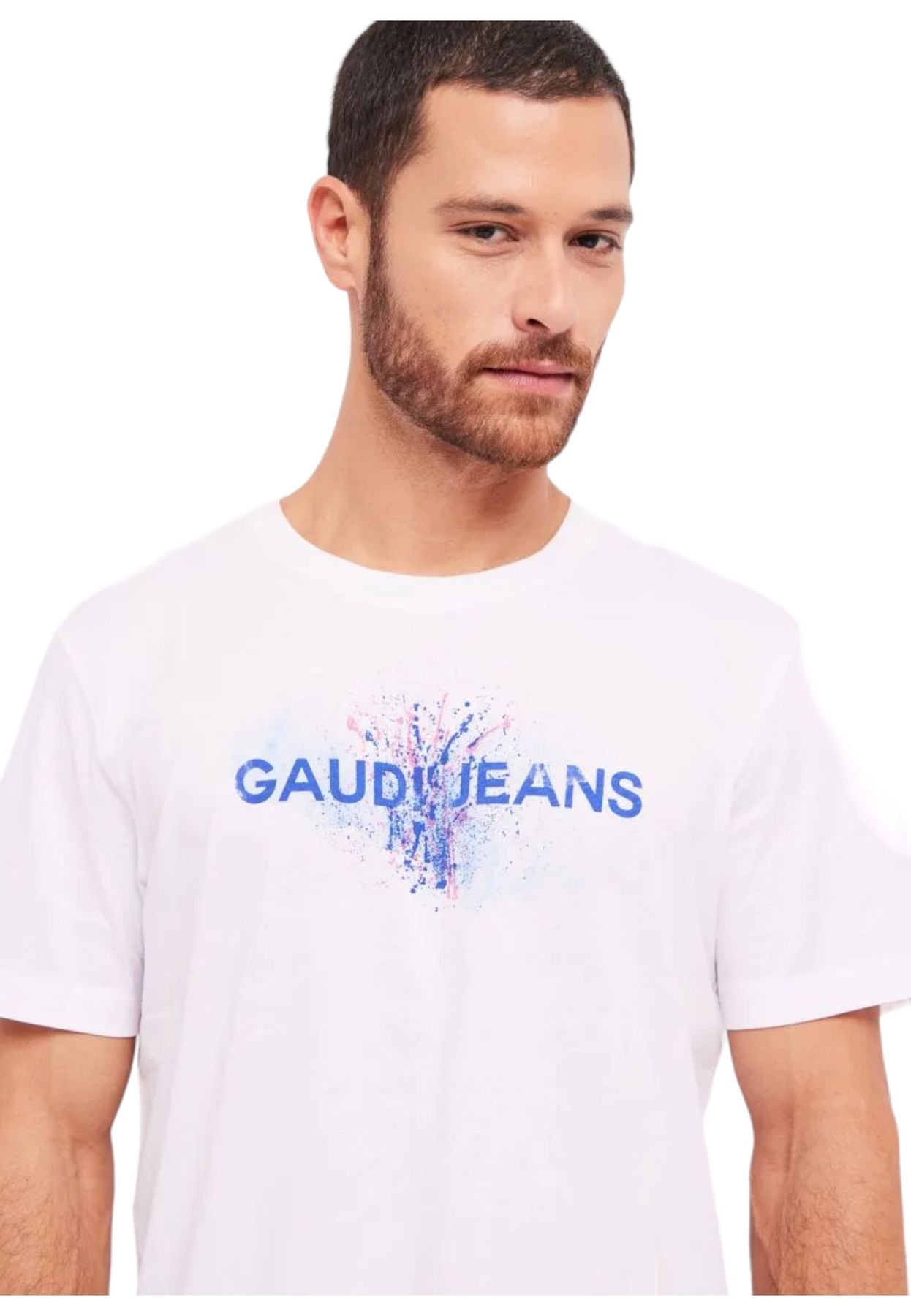 T-Shirt Manica Corta Uomo Gaudi Con Logo 411GU64016