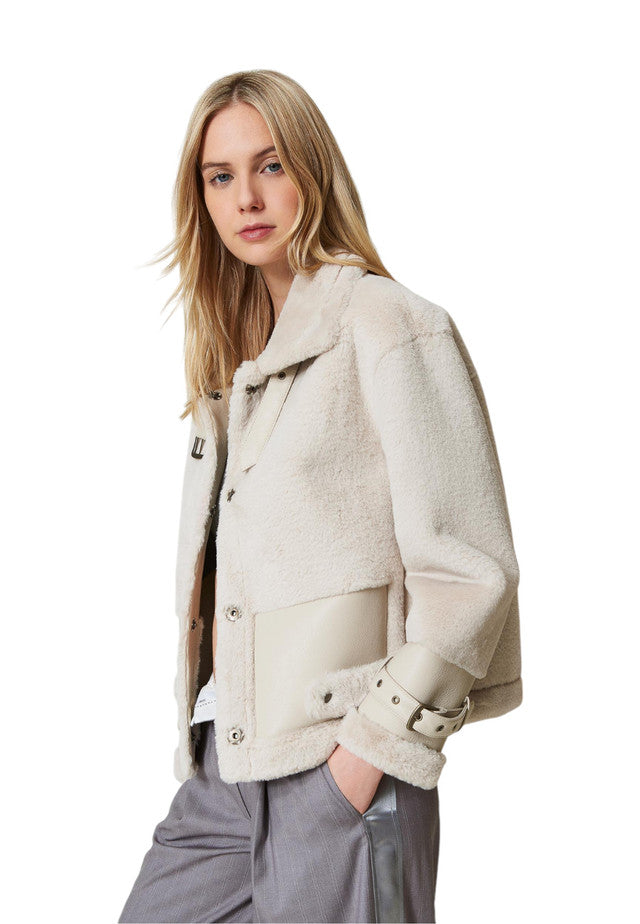 Giacca Invernale Donna Twinset In Faux Fur Soft 242TP2380