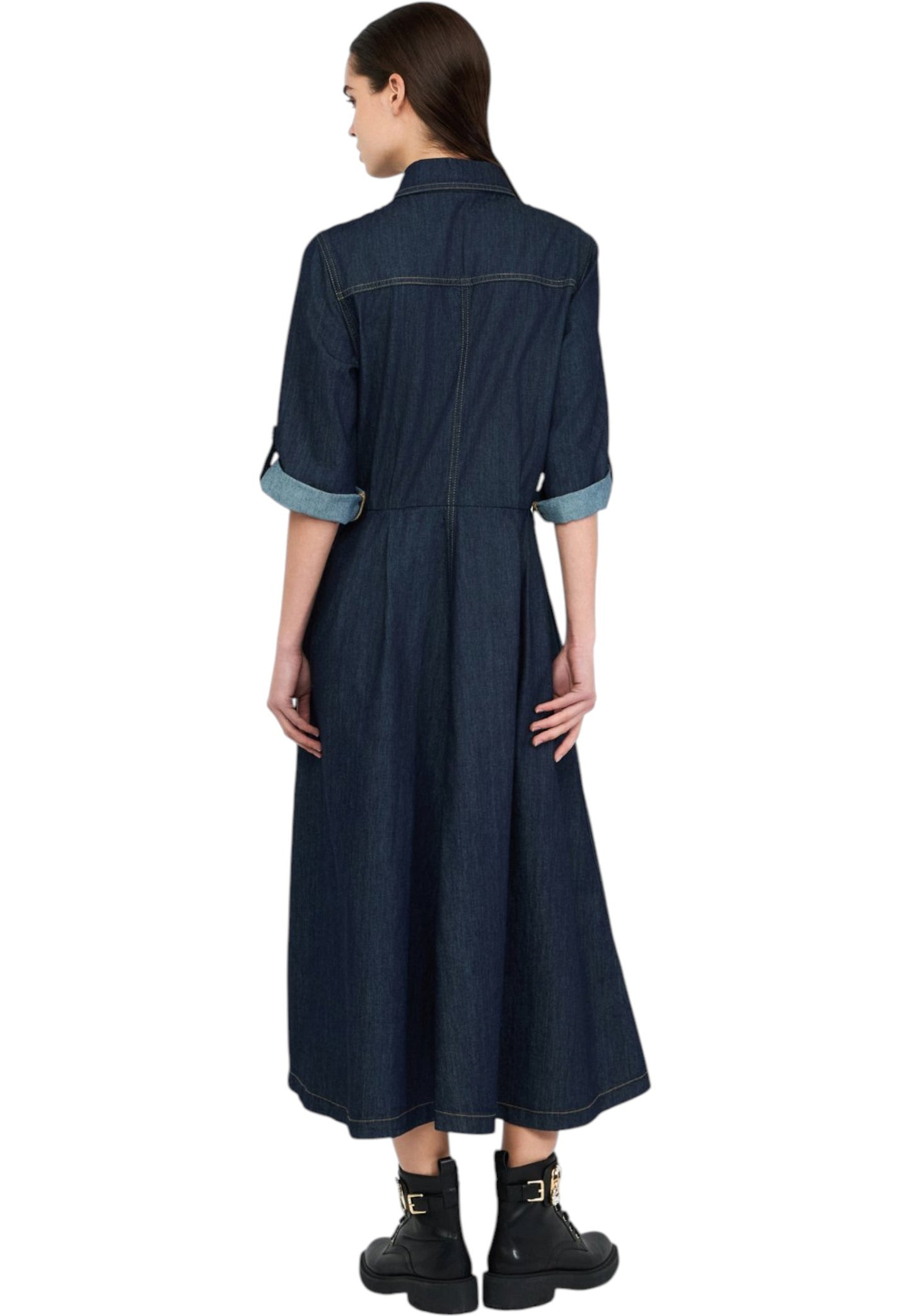 Vestito Midi Donna Liu Jo Chemiser In Denim UF5148D0268