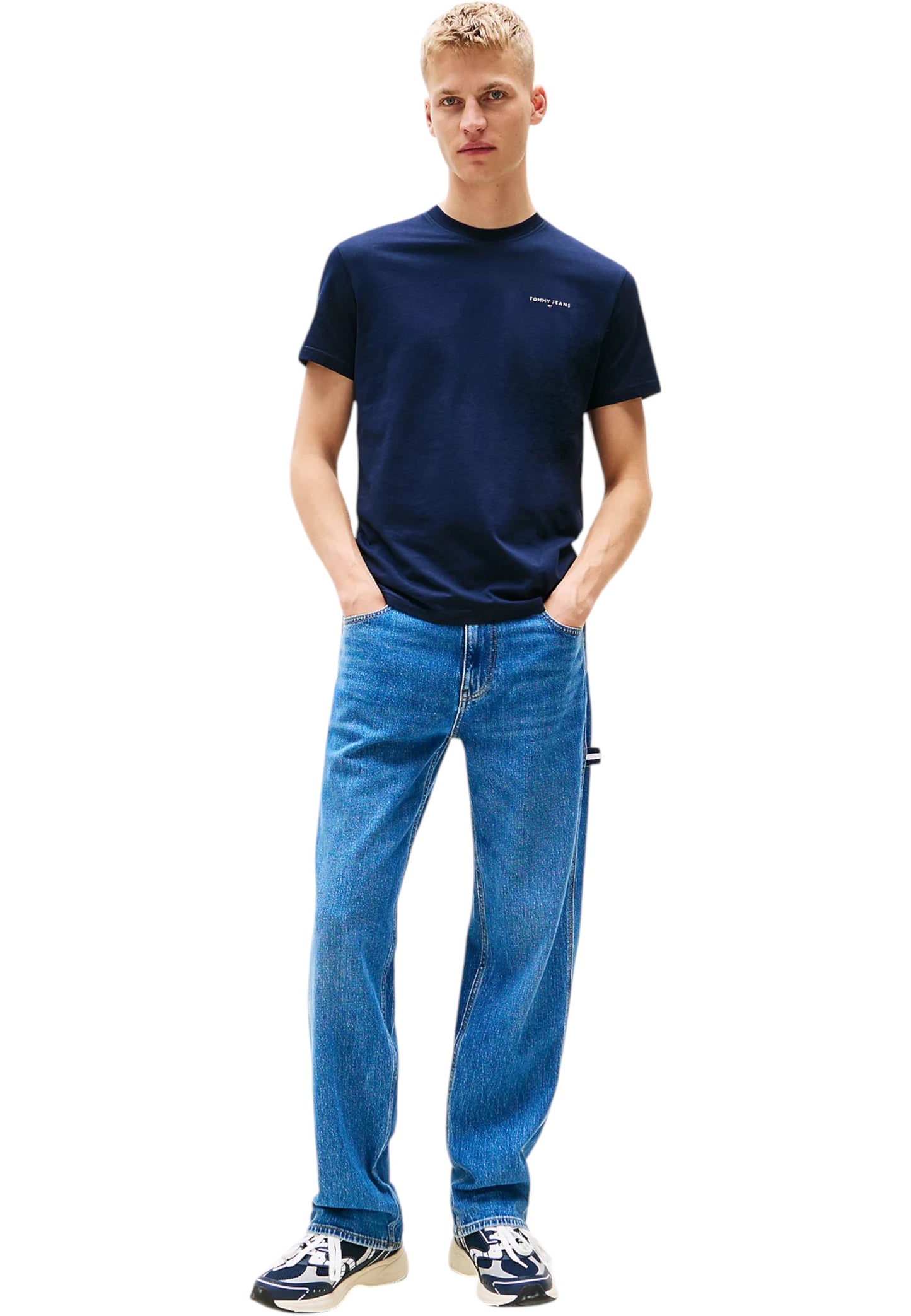 T-Shirt Manica Corta Uomo Tommy Jeans  Tjm Slim Linear Chest