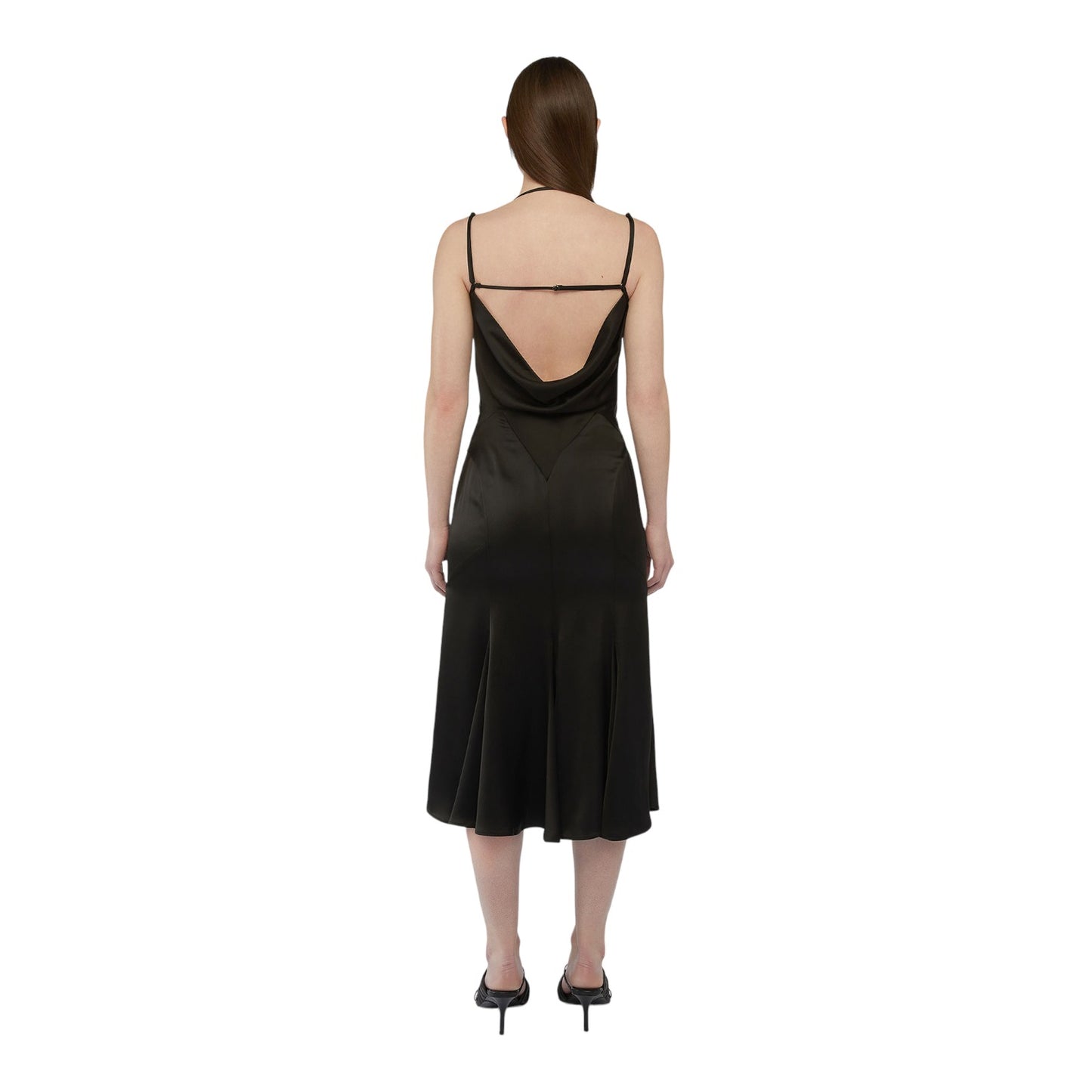 Vestito Lungo Donna Trussardi Elegante Satin 56D00693-1T006175