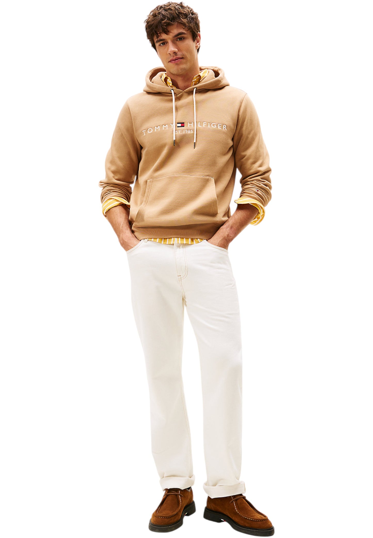 Felpa Con Cappuccio Uomo Tommy Hilfiger Tommy Logo MW0MW11599