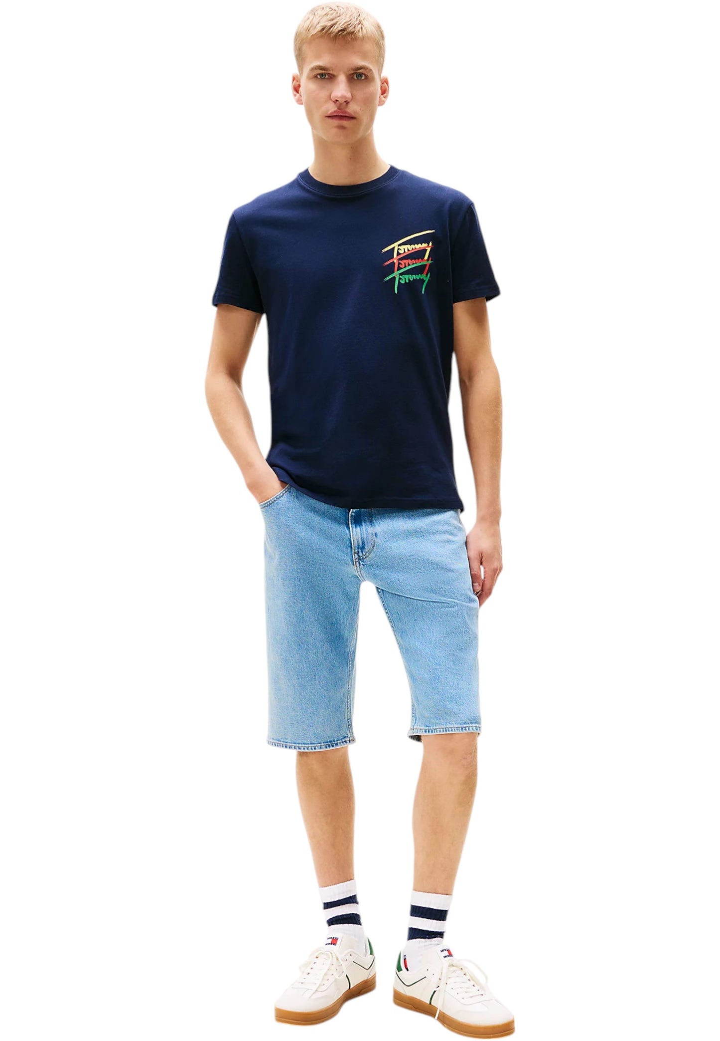 T-Shirt Manica Corta Uomo Tommy Jeans  Tjm Reg Twisted Sign
