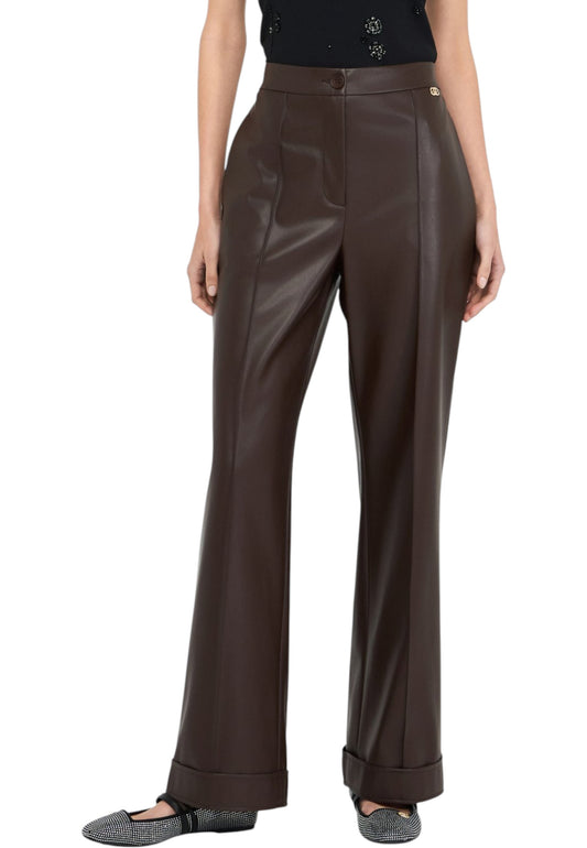 Pantaloni  Donna Liu Jo In Pelle Sintetica  MF5069E0624