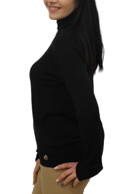 Maglione Collo Alto Donna White Wise WW18004