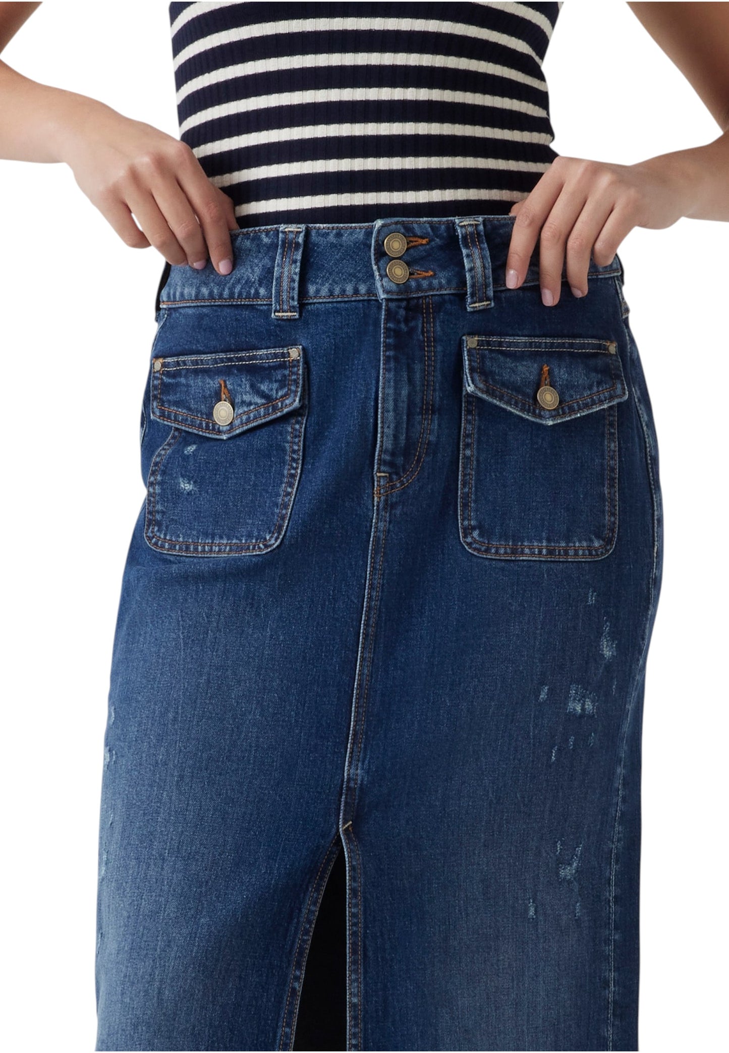 Gonna Lunga Donna Guess In Denim Skyla W5YD63D5QP3