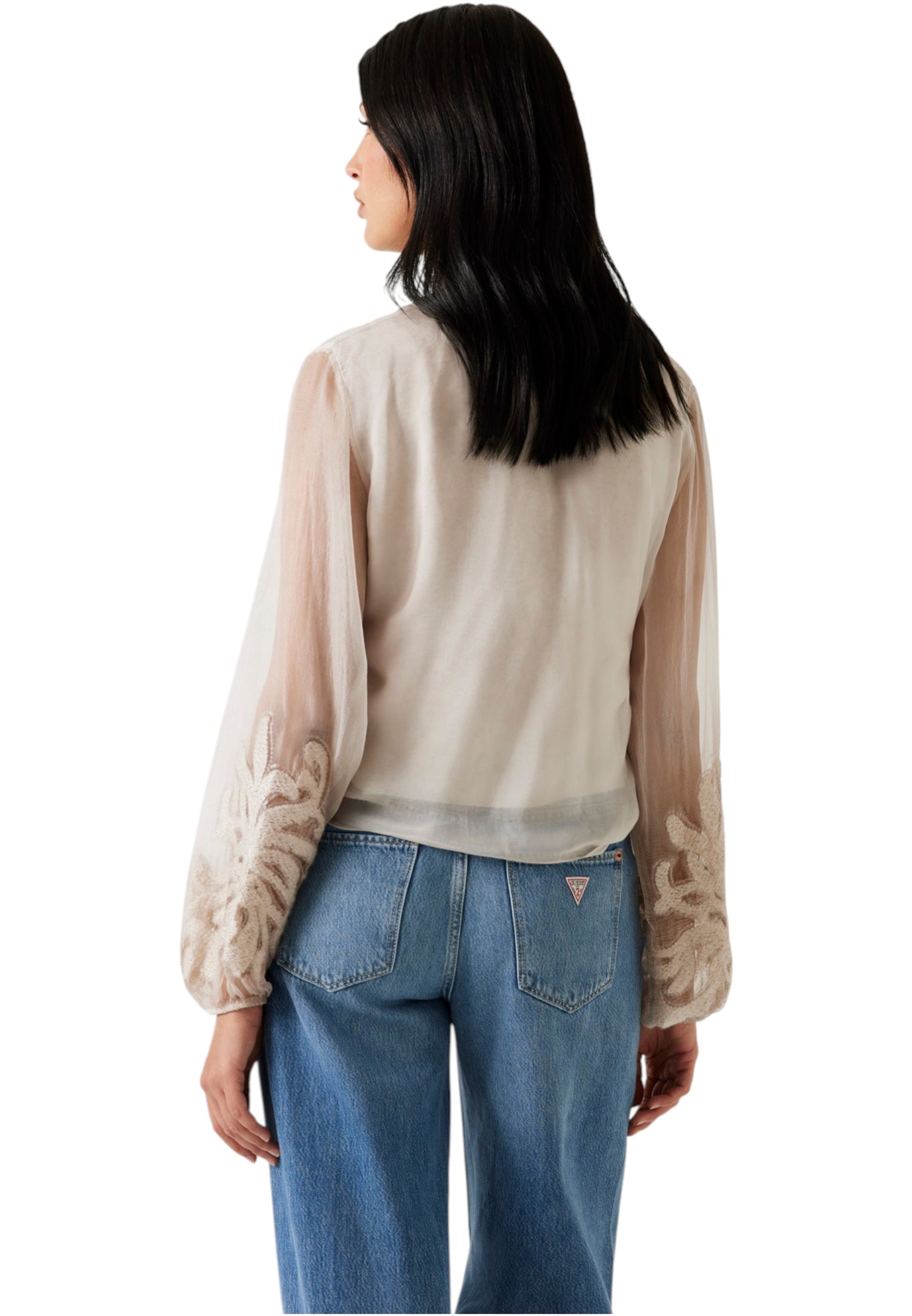 Blusa Manica lunga Donna Guess Camilla Garment Dyed W5YH0VWE550