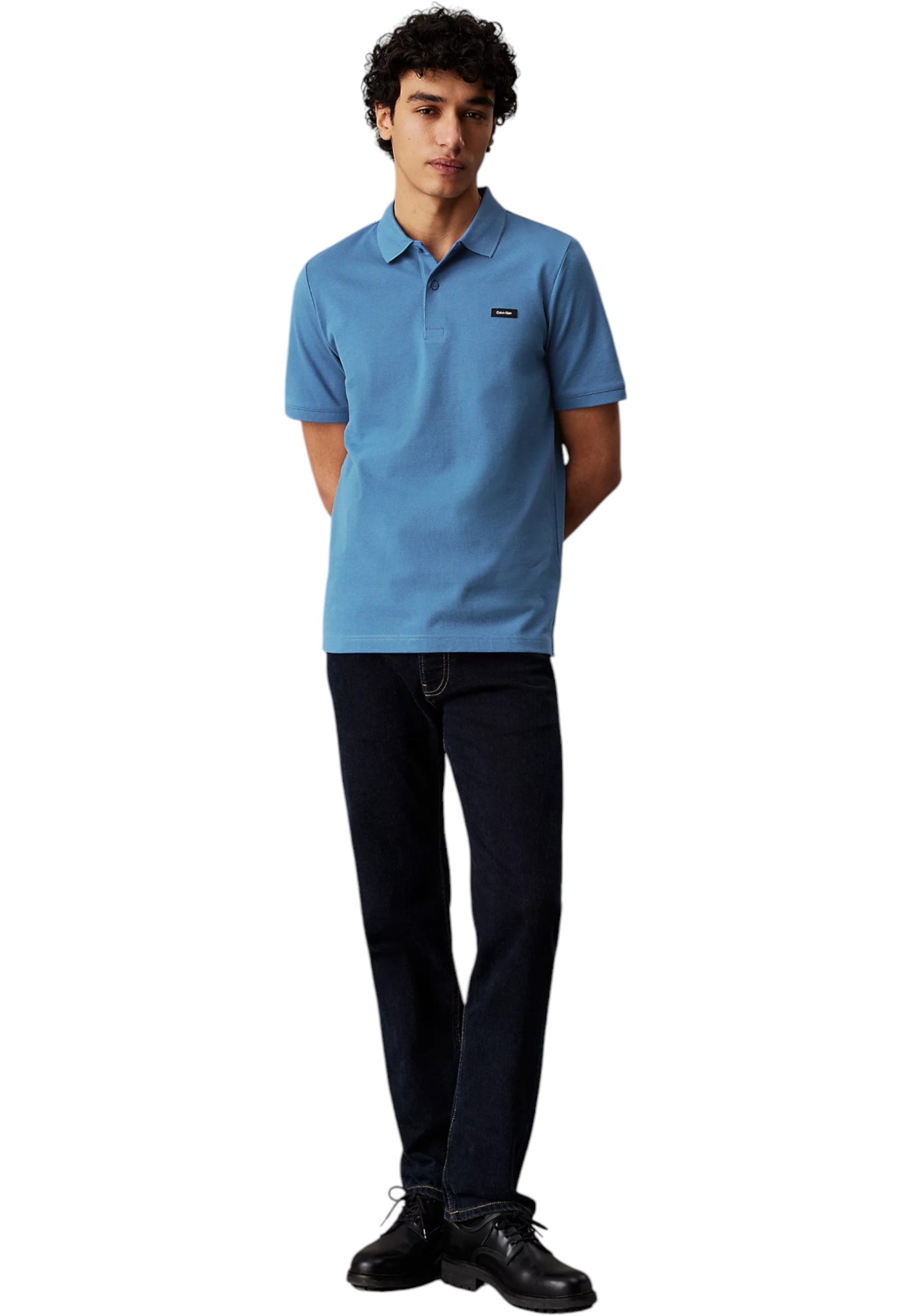Polo Manica Corta Uomo Calvin klein Stretch Pique Slim