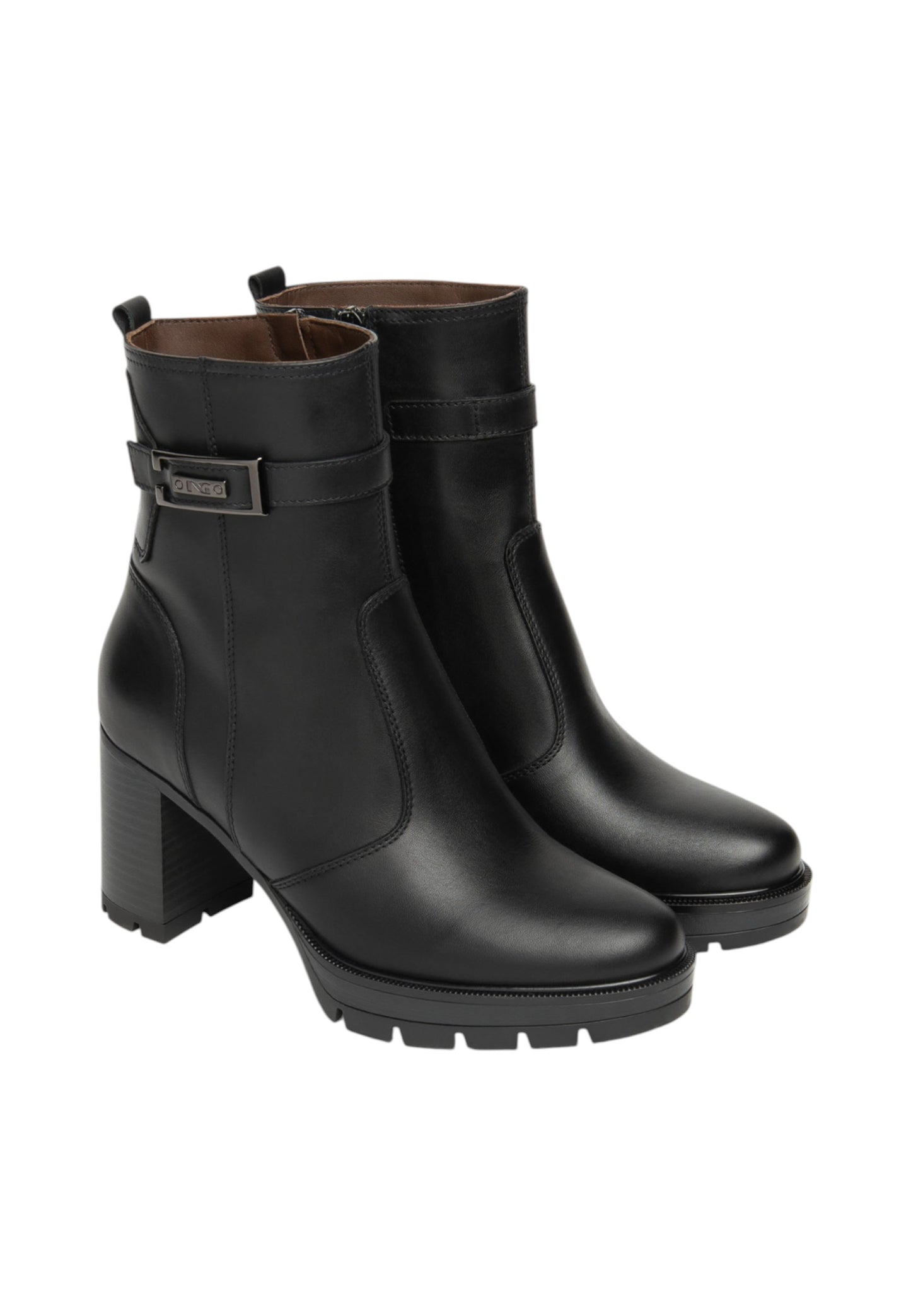Stivaletti Tronchetti Donna Nero Giardini Tacco 8 CM I514852D