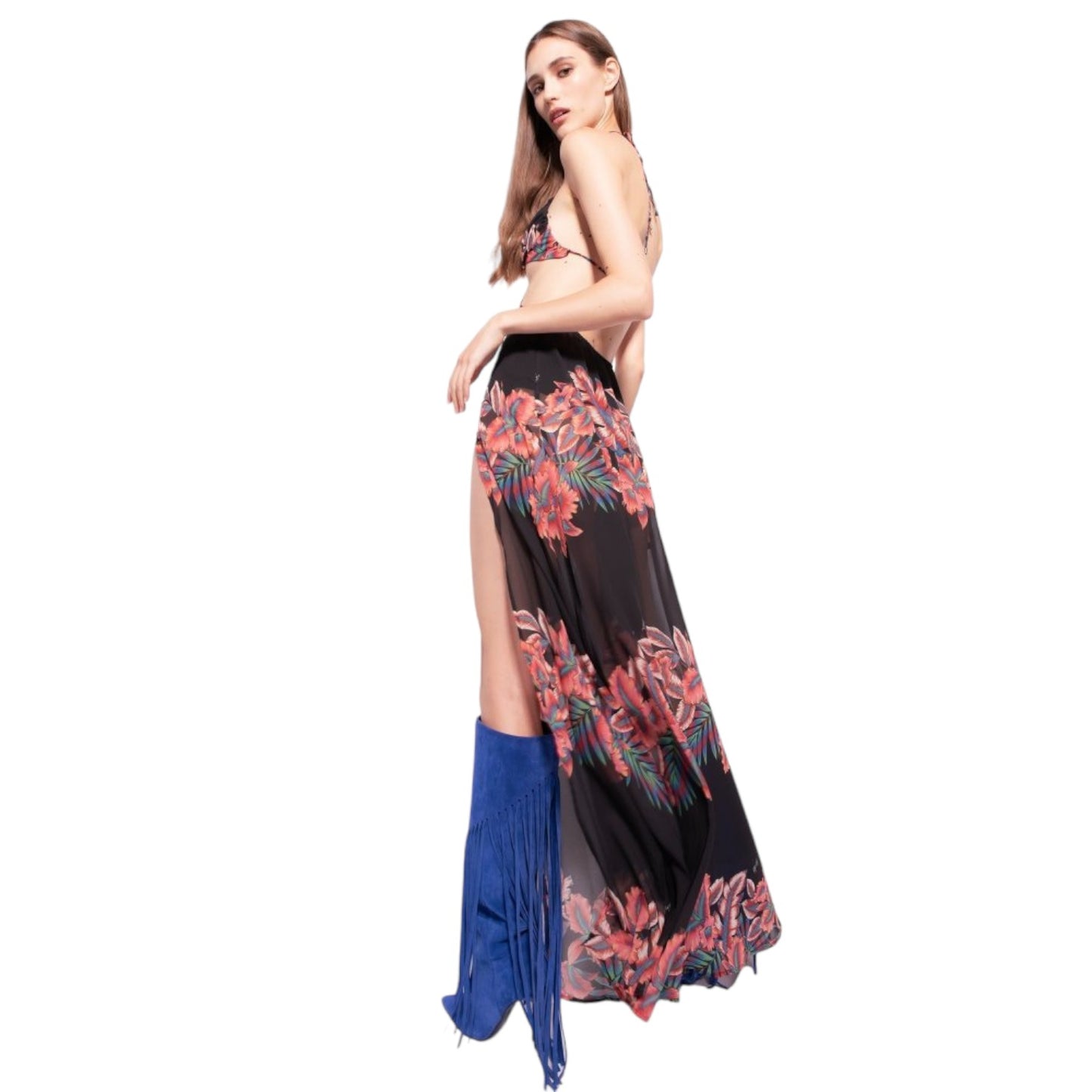 Vestito Lungo Donna Pinko Kermesse Voile St. Riga 101033A0SE