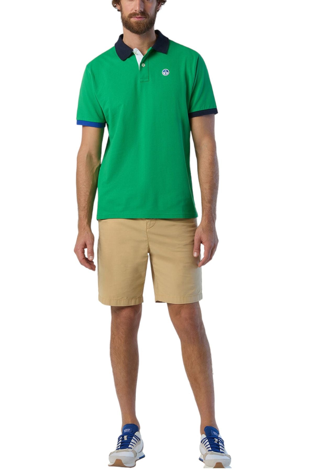 Polo Manica Corta Uomo North Sails Different Combo Colors Cuff 692453