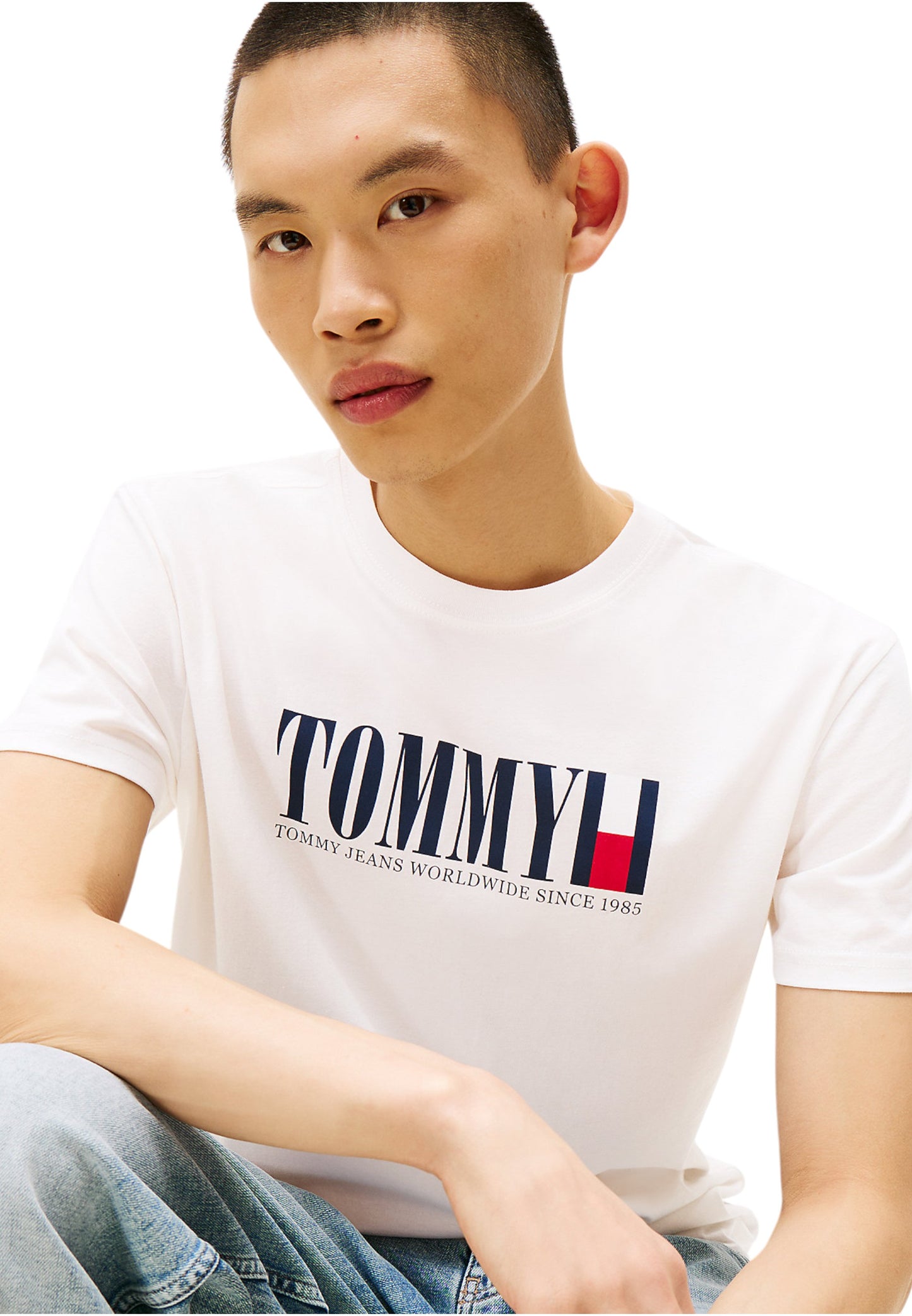 T-Shirt Manica Corta Uomo Tommy Jeans Tjm Regular Tommy Dna Flag DM0DM21941