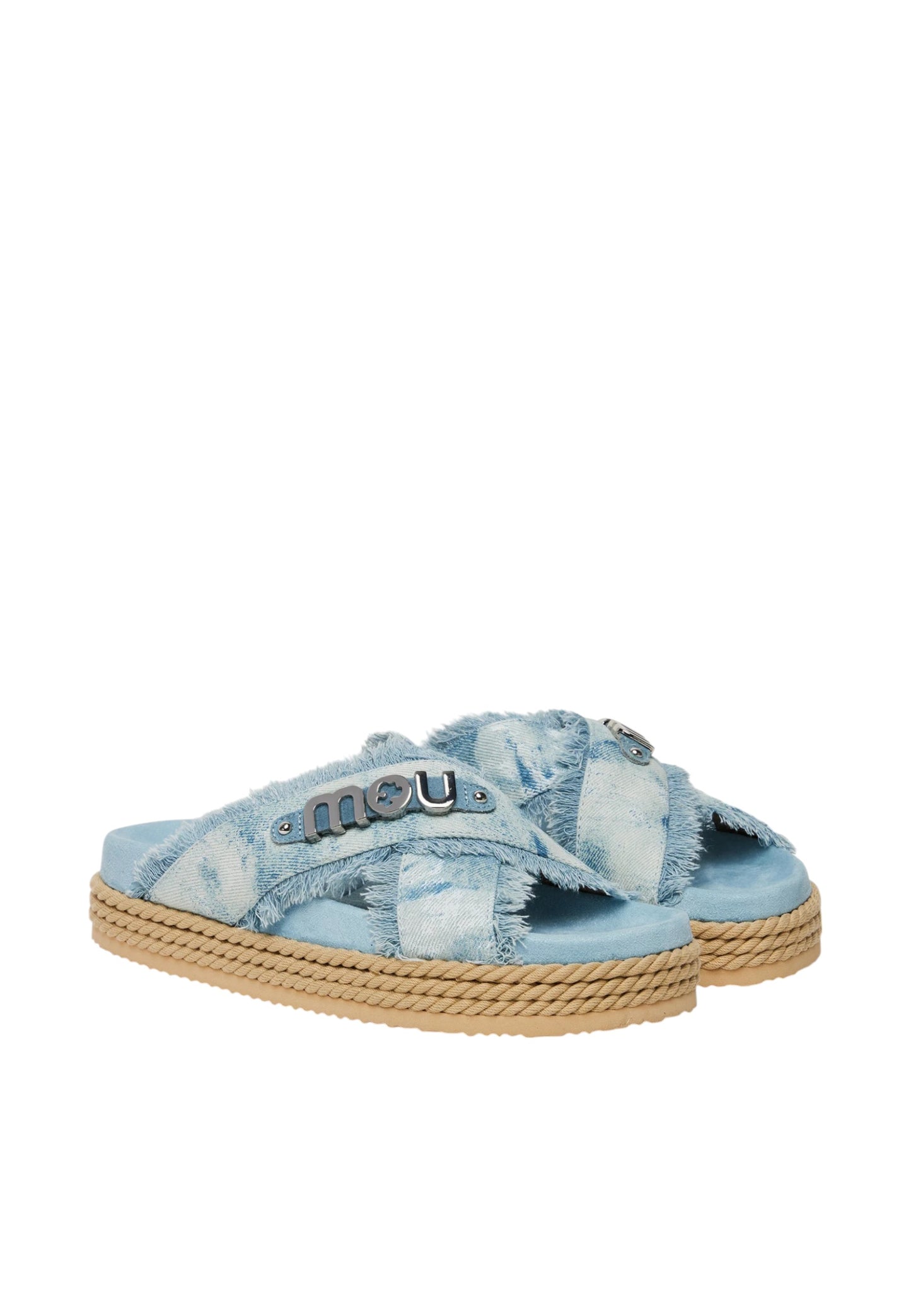Sandali Donna Mou Criss-cross rope sandal painte