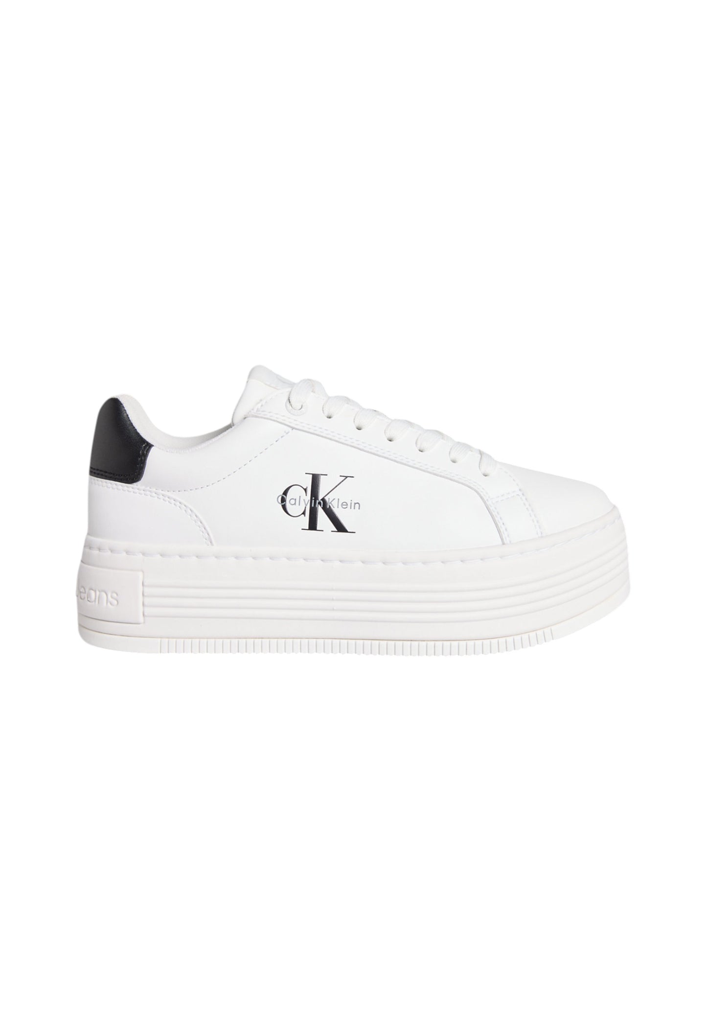 Sneakers Basse Donna Calvin klein Jeans Con Suola Alta Bold Flatf Low Lace YW0YW01878