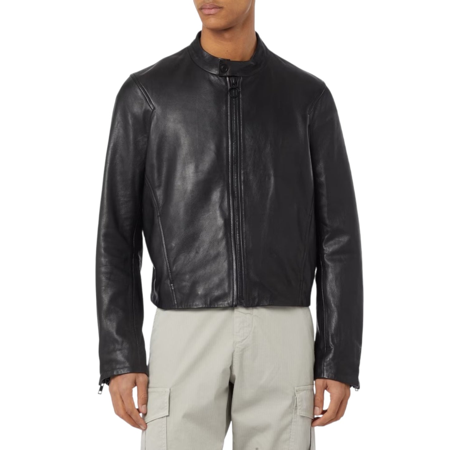 Giacca In Pelle Uomo Trussardi Metal Free 52S00864-2P000314