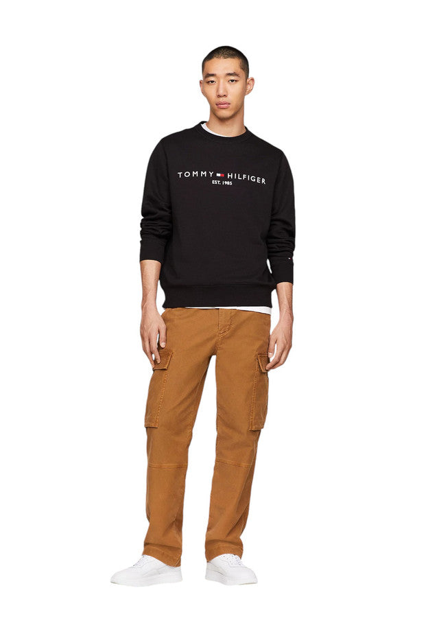 Felpa A Girocollo Uomo Tommy Hilfiger Tommy Logo MW0MW11596