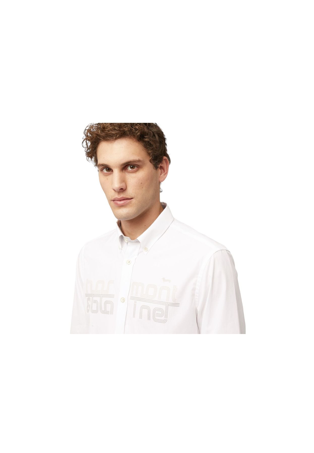 Camicia Manica lunga Uomo Harmont & Blaine Con Logo Effetto 3D CRL969011759M