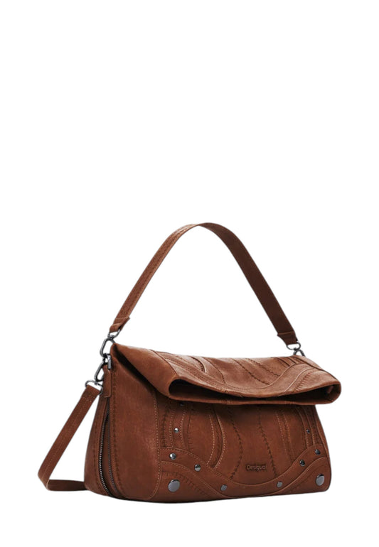 Borsa A Tracolla Donna Desigual Embro Patch Loverty Camel 25WAXPA8