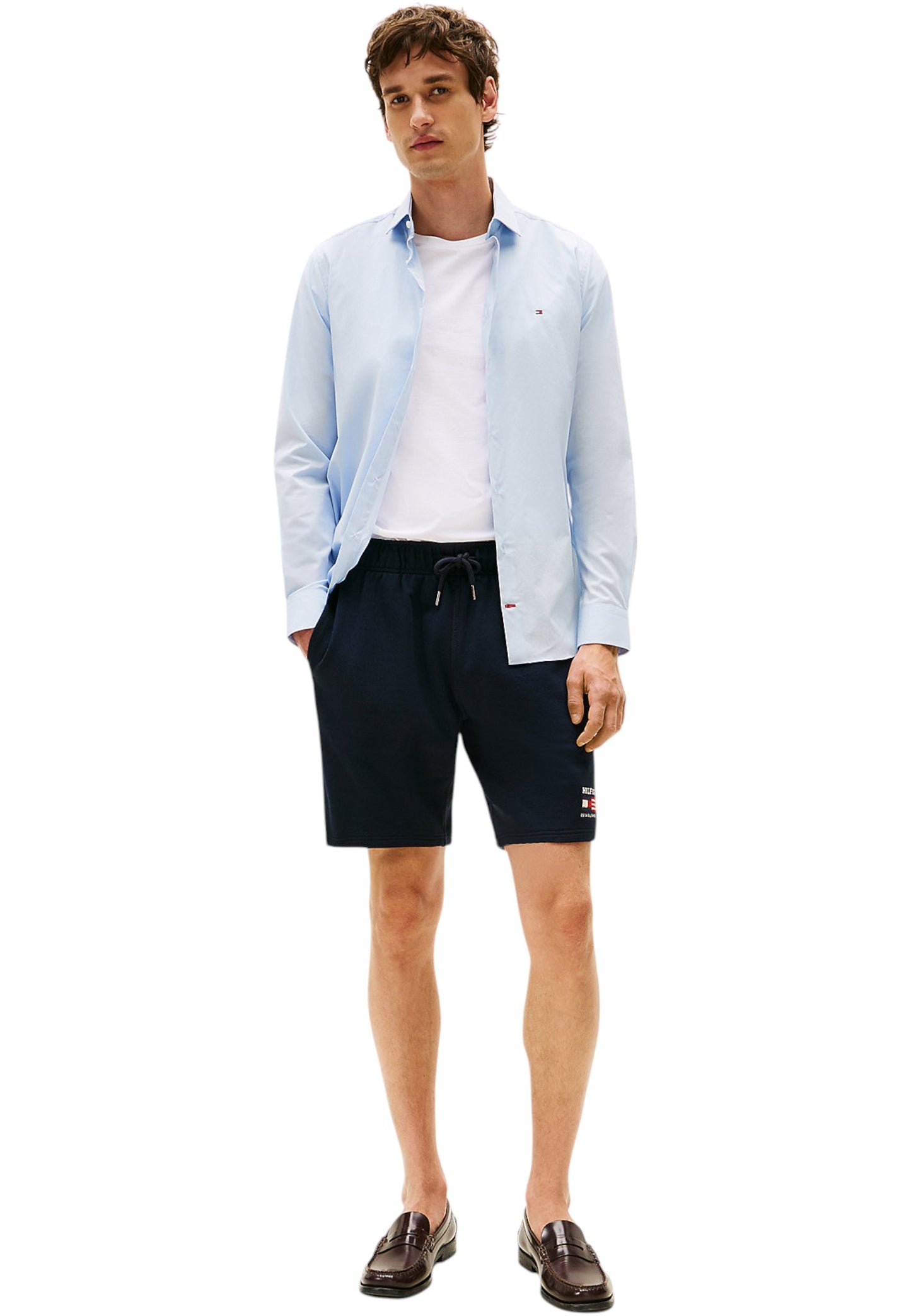 Camicia Manica lunga Uomo Tommy Hilfiger  Cl - Flex Poplin Sf MW0MW38347