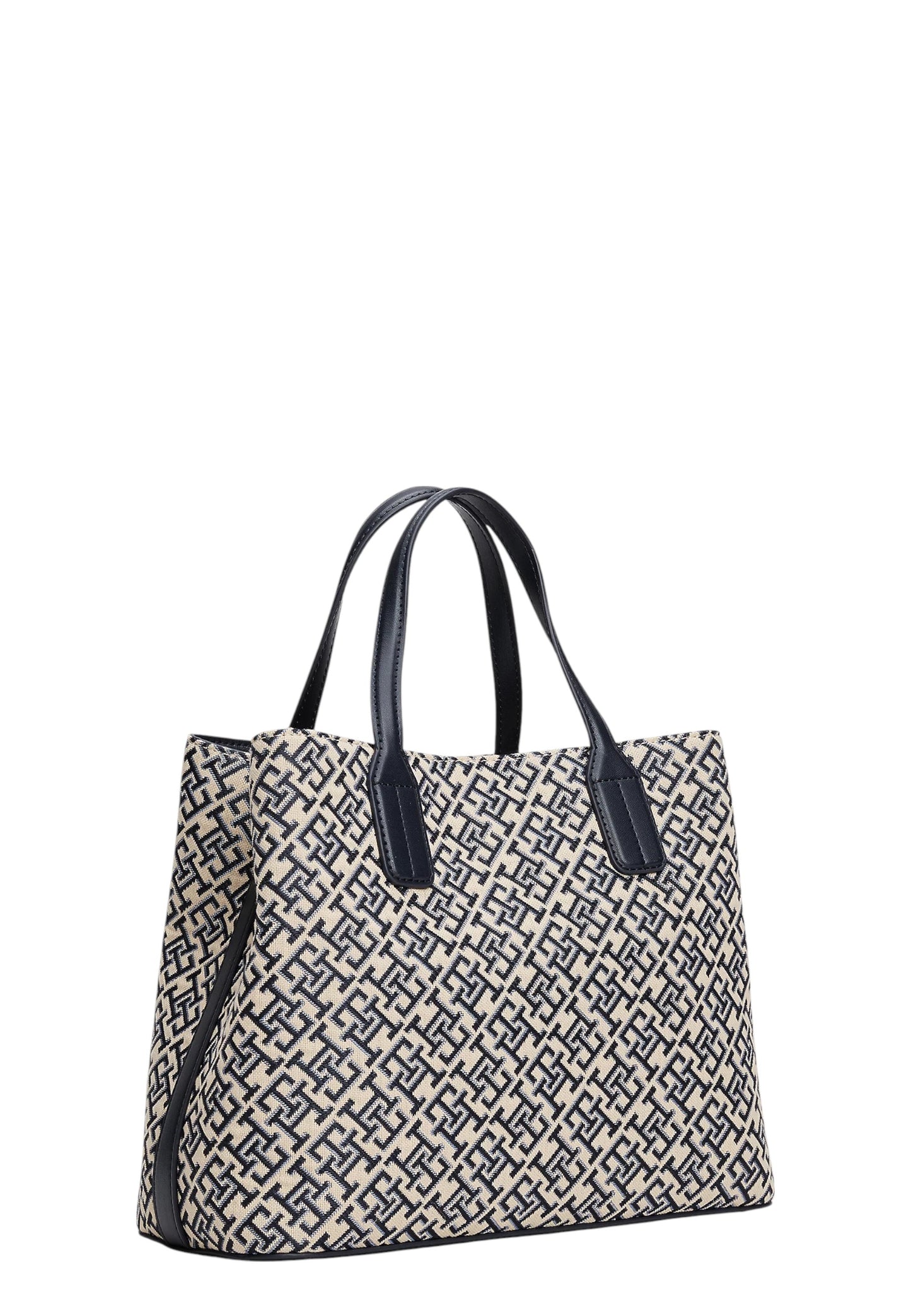 Borsa A Mano Donna Tommy Hilfiger Satchel Th Jacquard