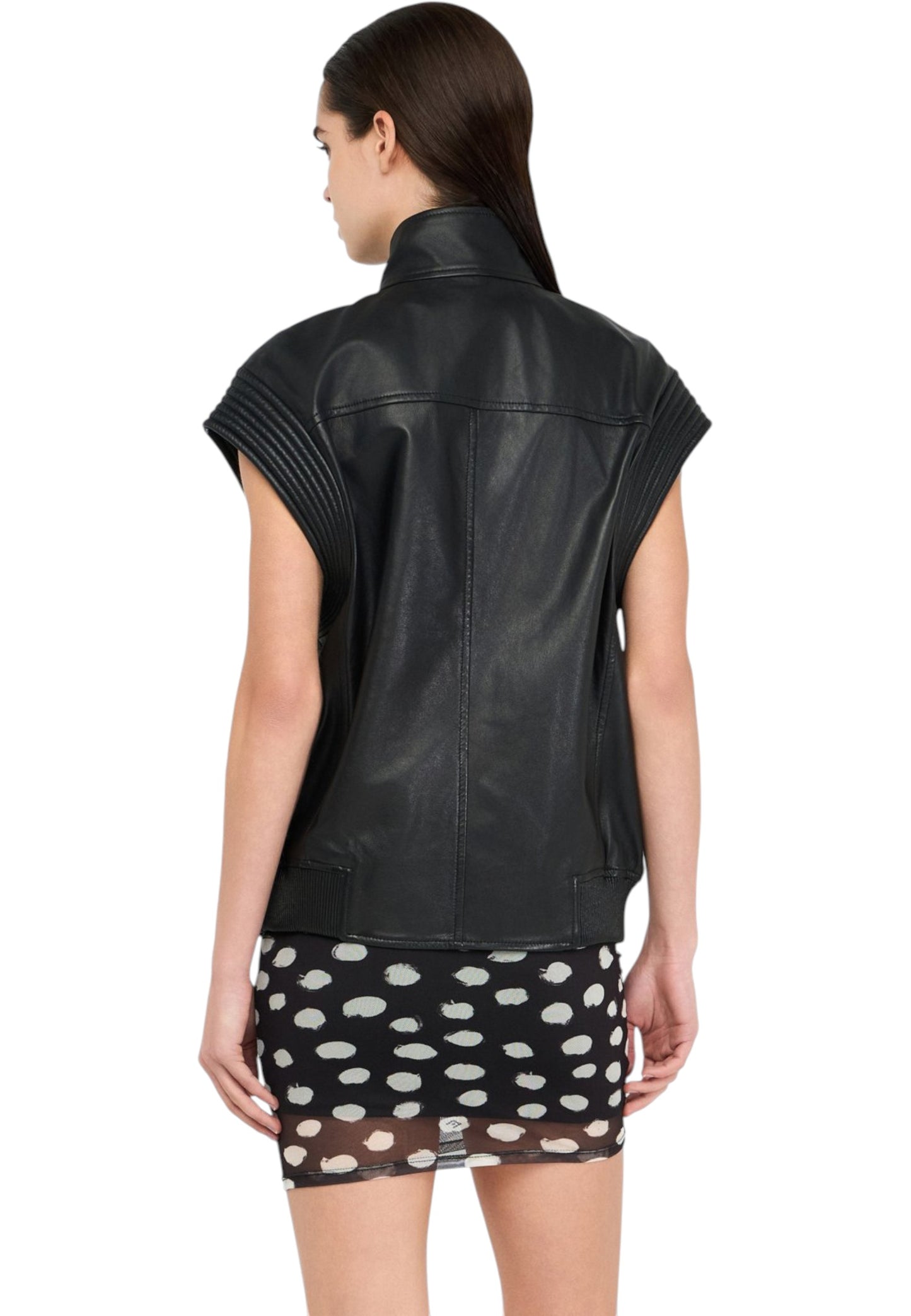 Gilet Donna Liu Jo Oversize In Pelle CF5163P0379