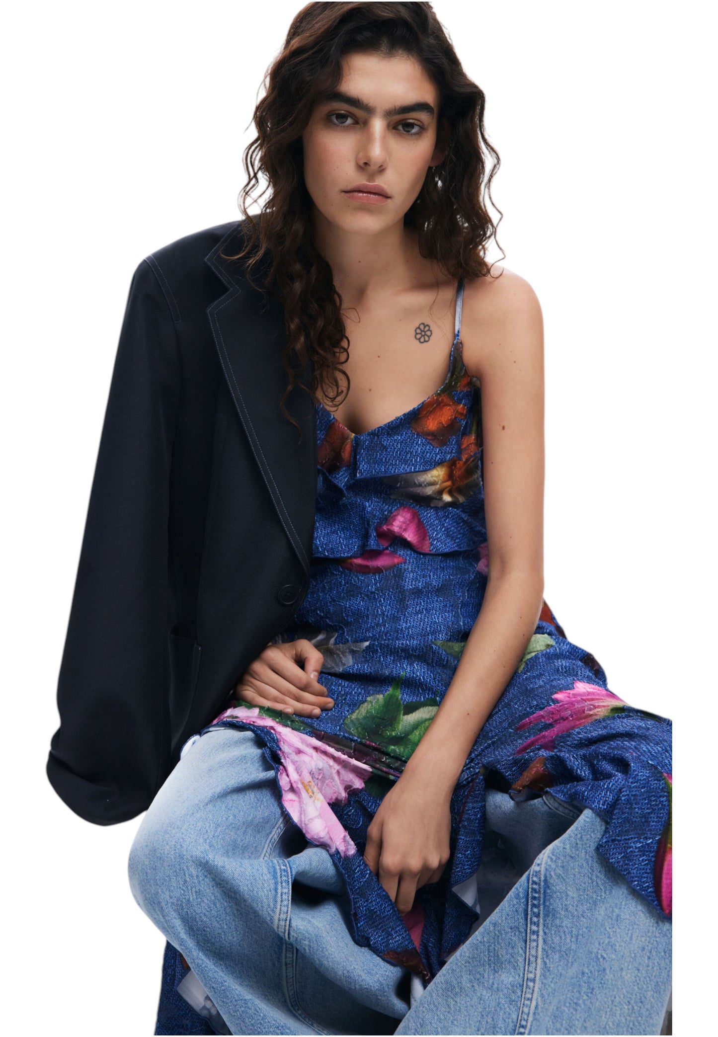 Vestito Midi Donna Desigual A Fiori Apolo