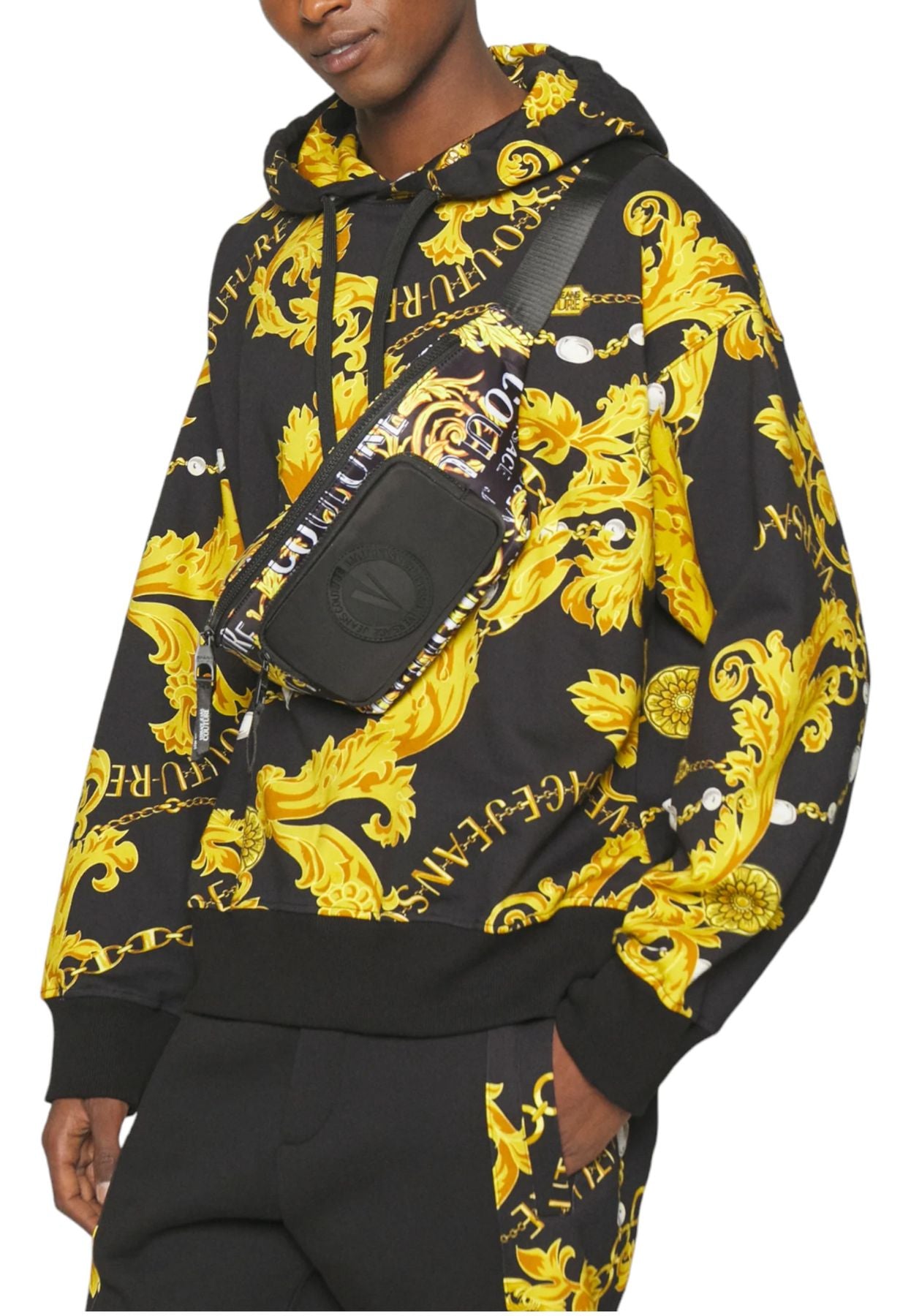 Felpa Con Cappuccio Uomo Versace Jeans Couture 75GAI3C0FS102