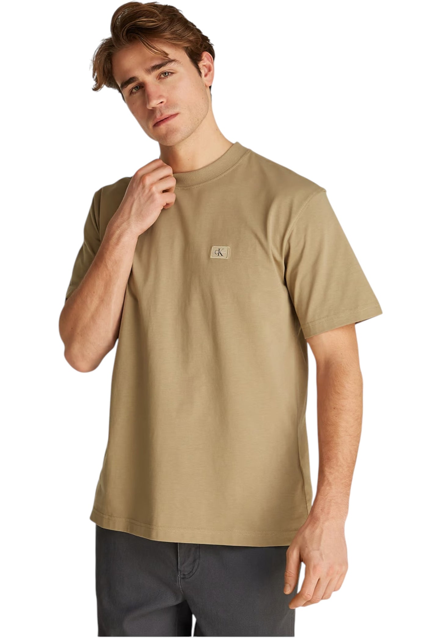 T-Shirt Manica Corta Uomo Calvin klein Jeans  Woven Label Relaxed