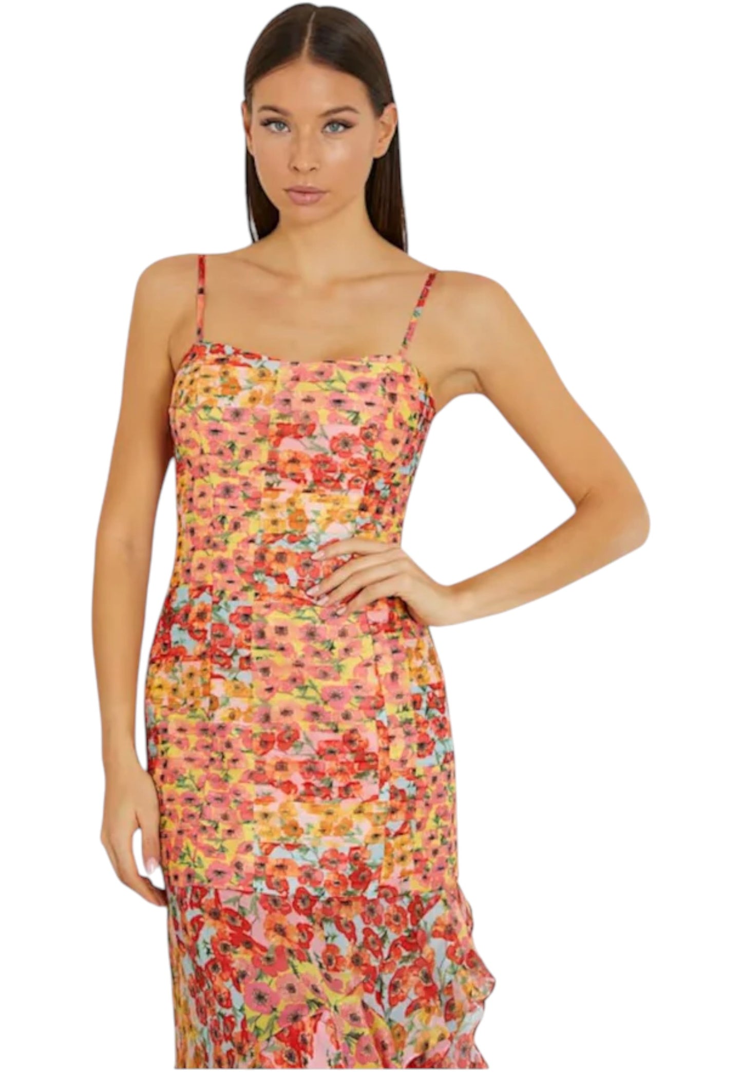 Vestito Lungo Donna Guess W4GK26WCWF2