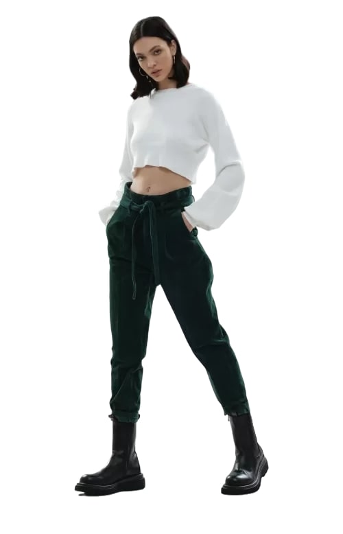 Pantaloni Donna White Wise WW2010