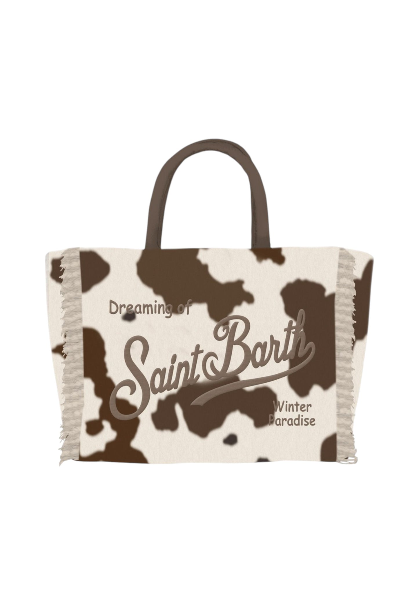 Borsa A Mano Donna Mc2 Saint Barth Cow Embroidery Vanity Mini Felt VAMI024