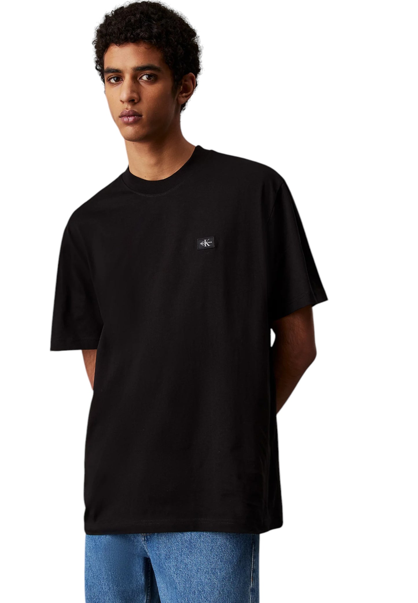 T-Shirt Manica Corta Uomo Calvin klein Jeans  Woven Label Relaxed