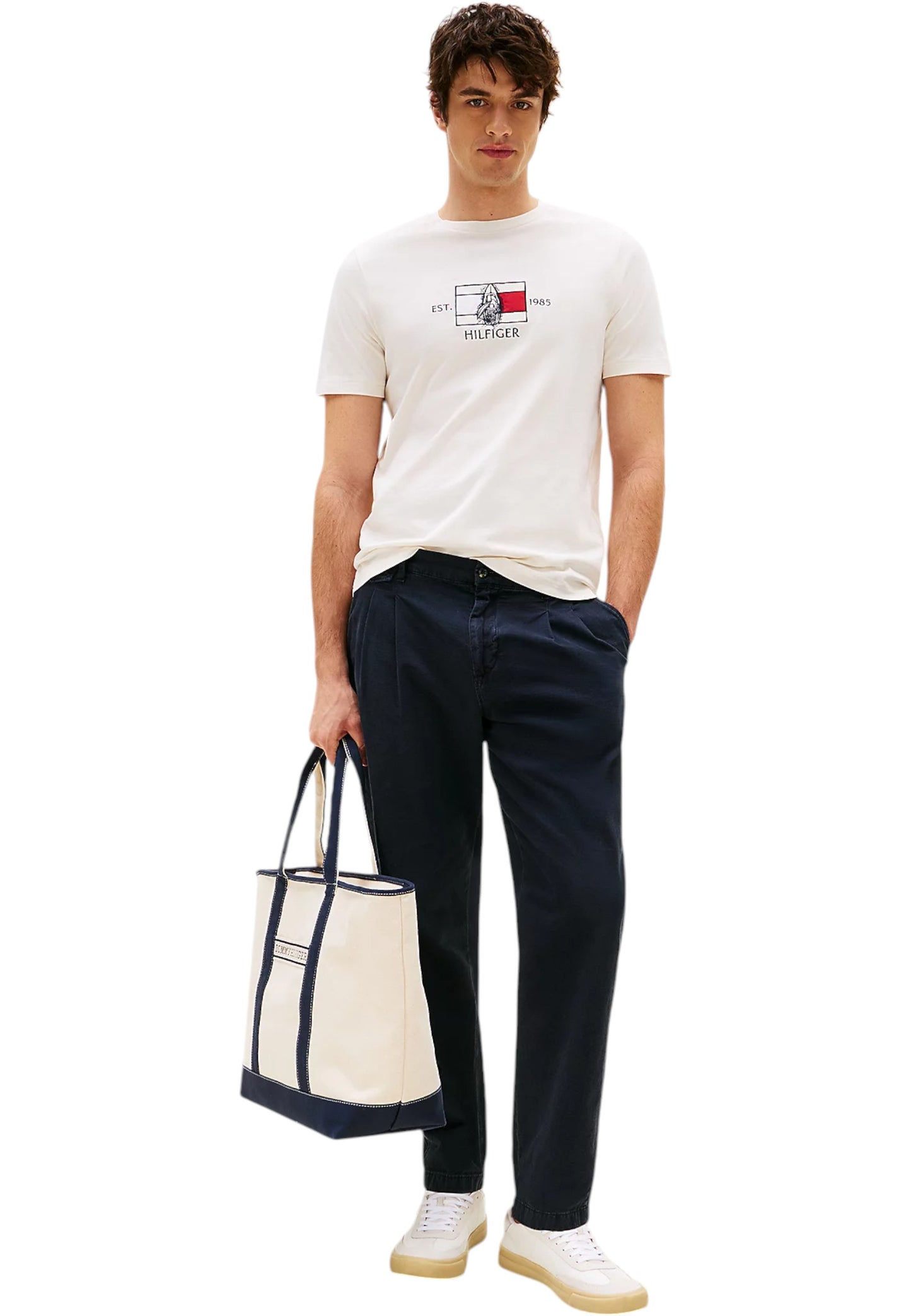 T-Shirt Manica Corta Uomo Tommy Hilfiger  Hilfiger Flag Sailin