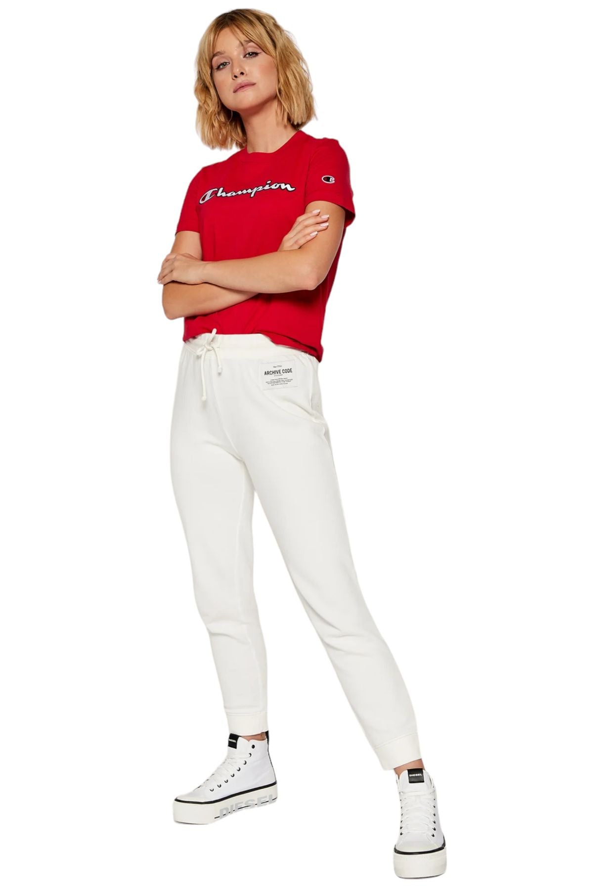 T-Shirt Manica Corta Donna Champion Rochester 1919 113194