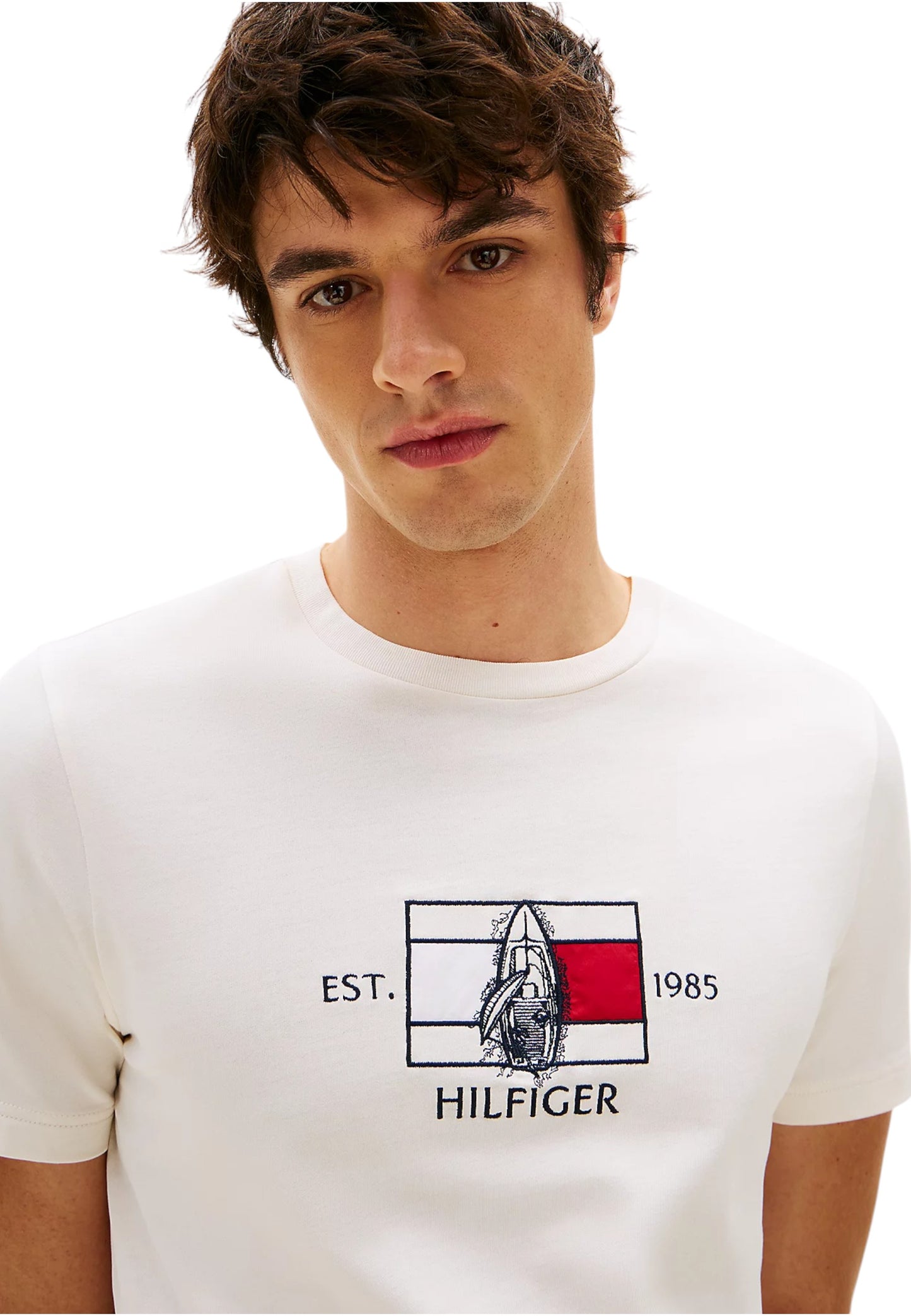 T-Shirt Manica Corta Uomo Tommy Hilfiger  Hilfiger Flag Sailin