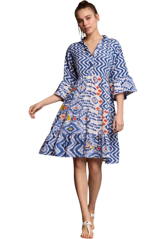 Vestito Corto Donna Iconique Manica 3/4 Morena