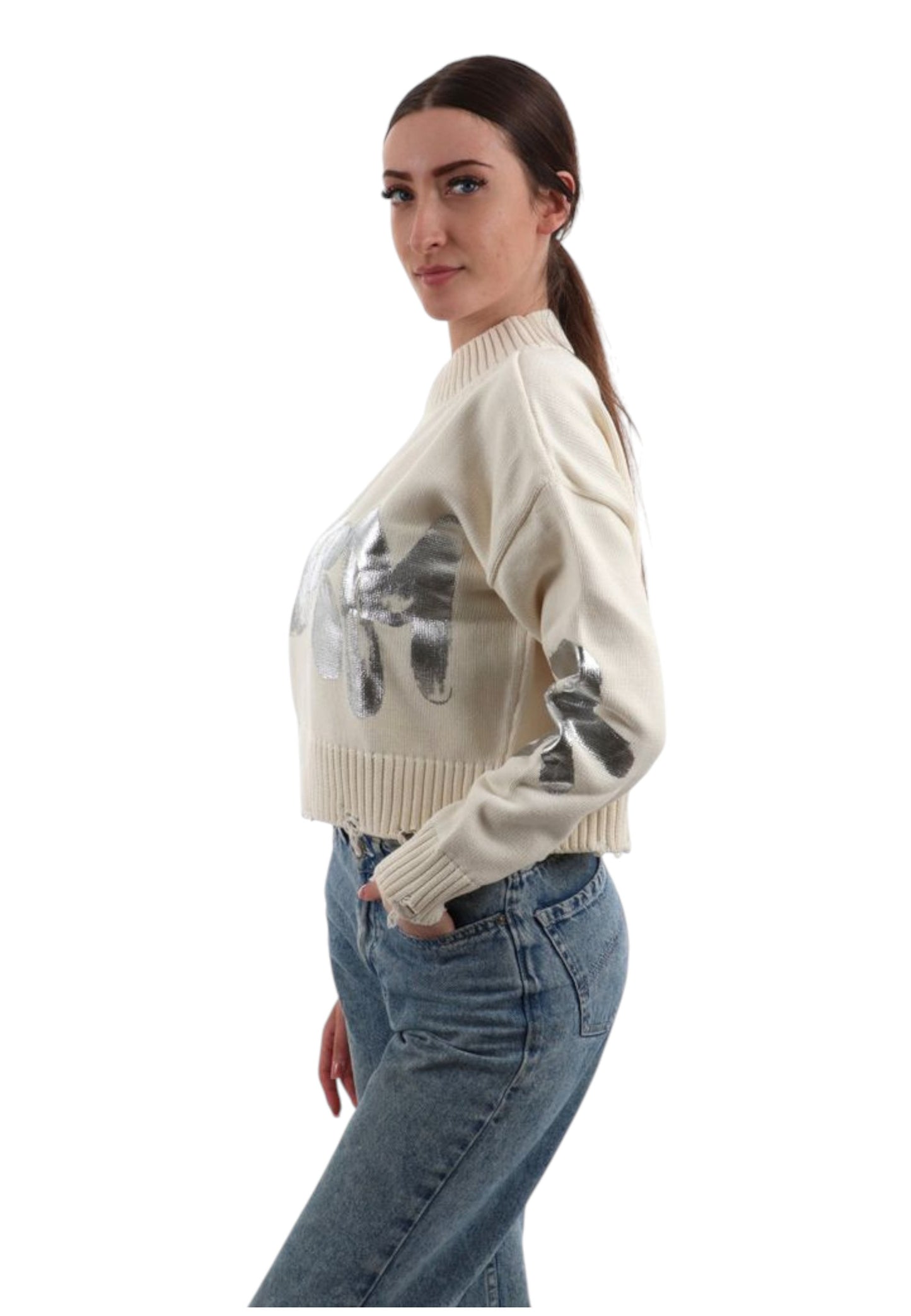 Felpa A Girocollo Donna Disclaimer 25IDS55174