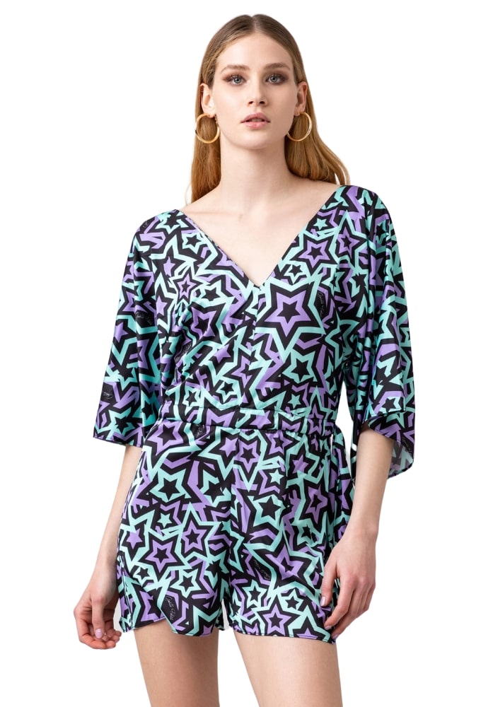 Tuta Jumpsuit Manica 3/4 Donna Gaelle Corta GBBD408FA