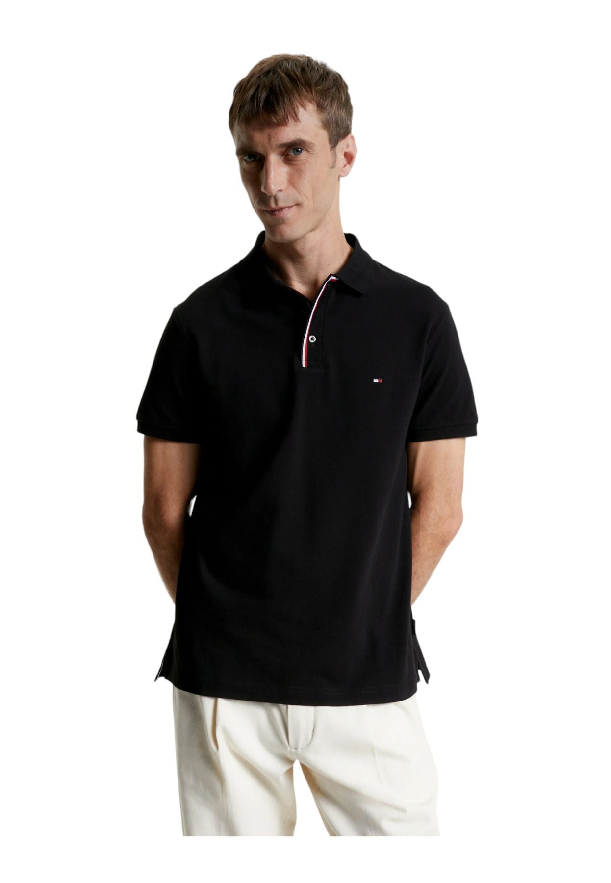 Polo Manica Corta Uomo Tommy Hilfiger 1985 Rwb Tipped Slim MW0MW30750