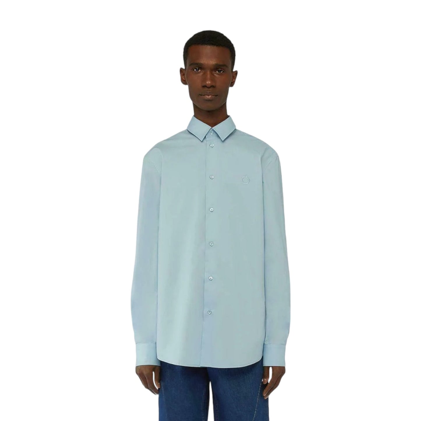 Camicia Manica lunga Uomo Trussardi Popeline Stretch 52C00305-1T006268